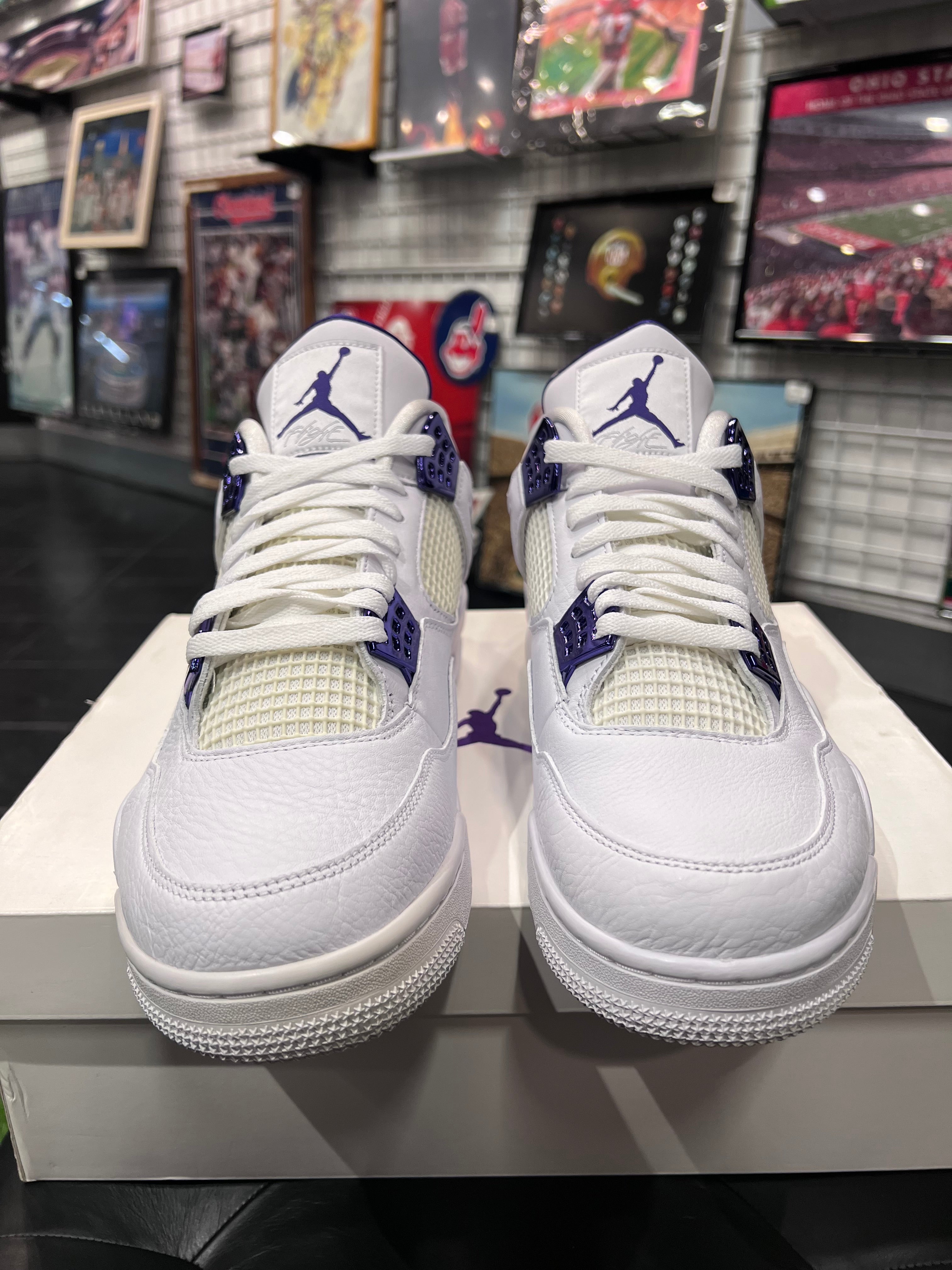 Air Jordan 4 Metallic Purple Men’s Shoes Size 13