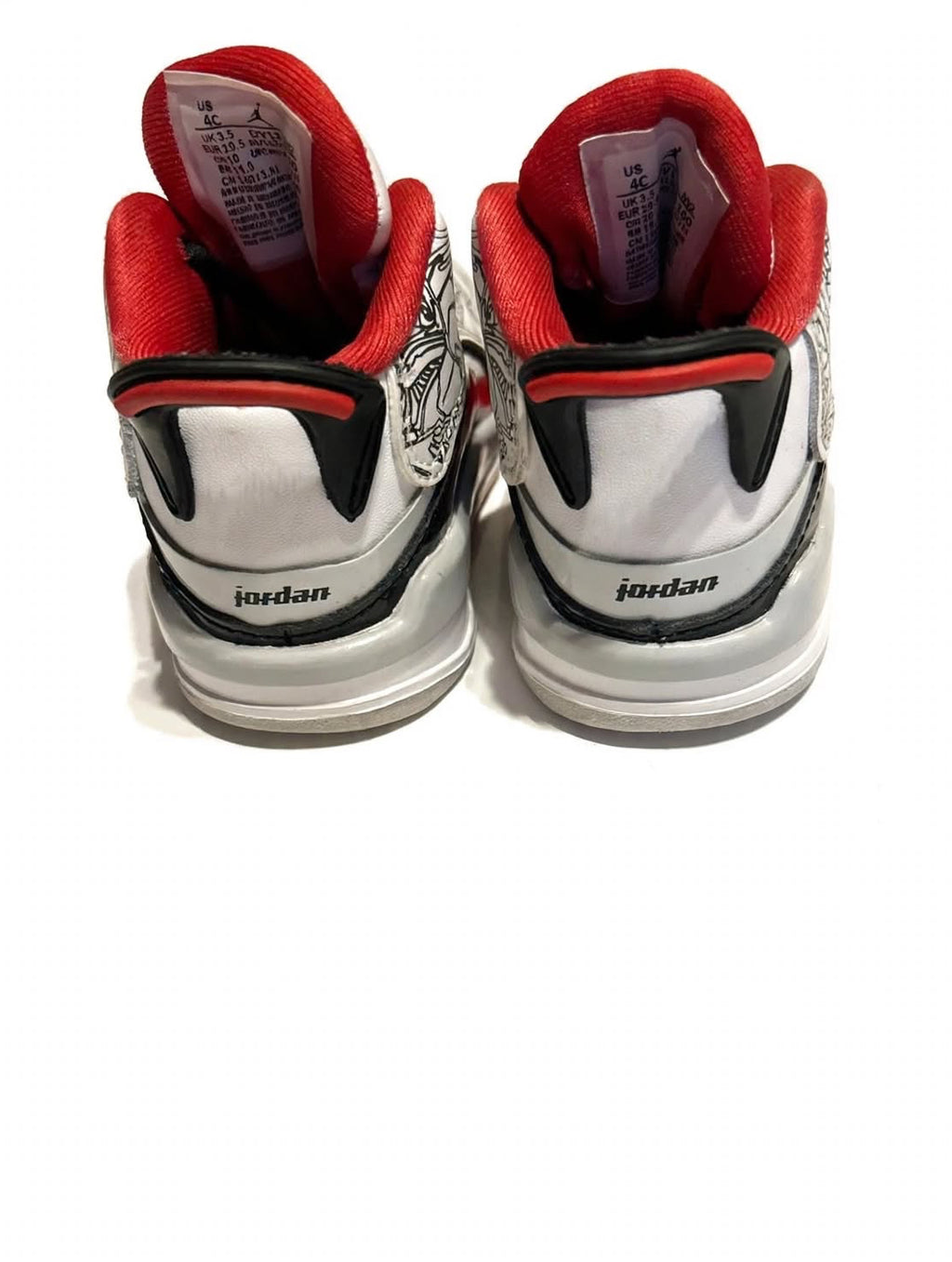Jordan Dub Zero TD 4C DV1358-160 White Red Black Toddler Baby NEW No Box