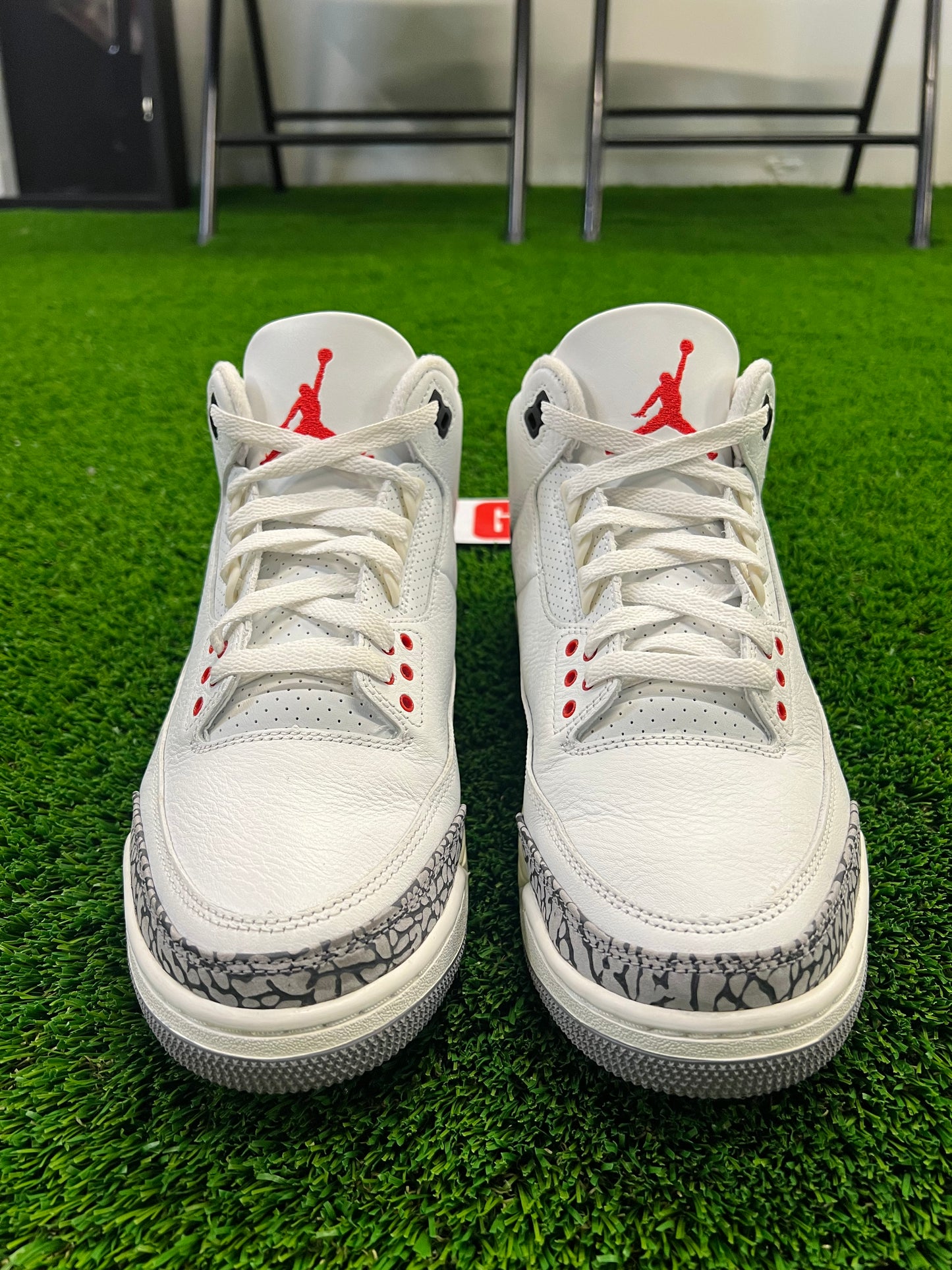 Men’s Air Jordan 3 White Cement Reimagined Size 10 Shoes Pre-Owned