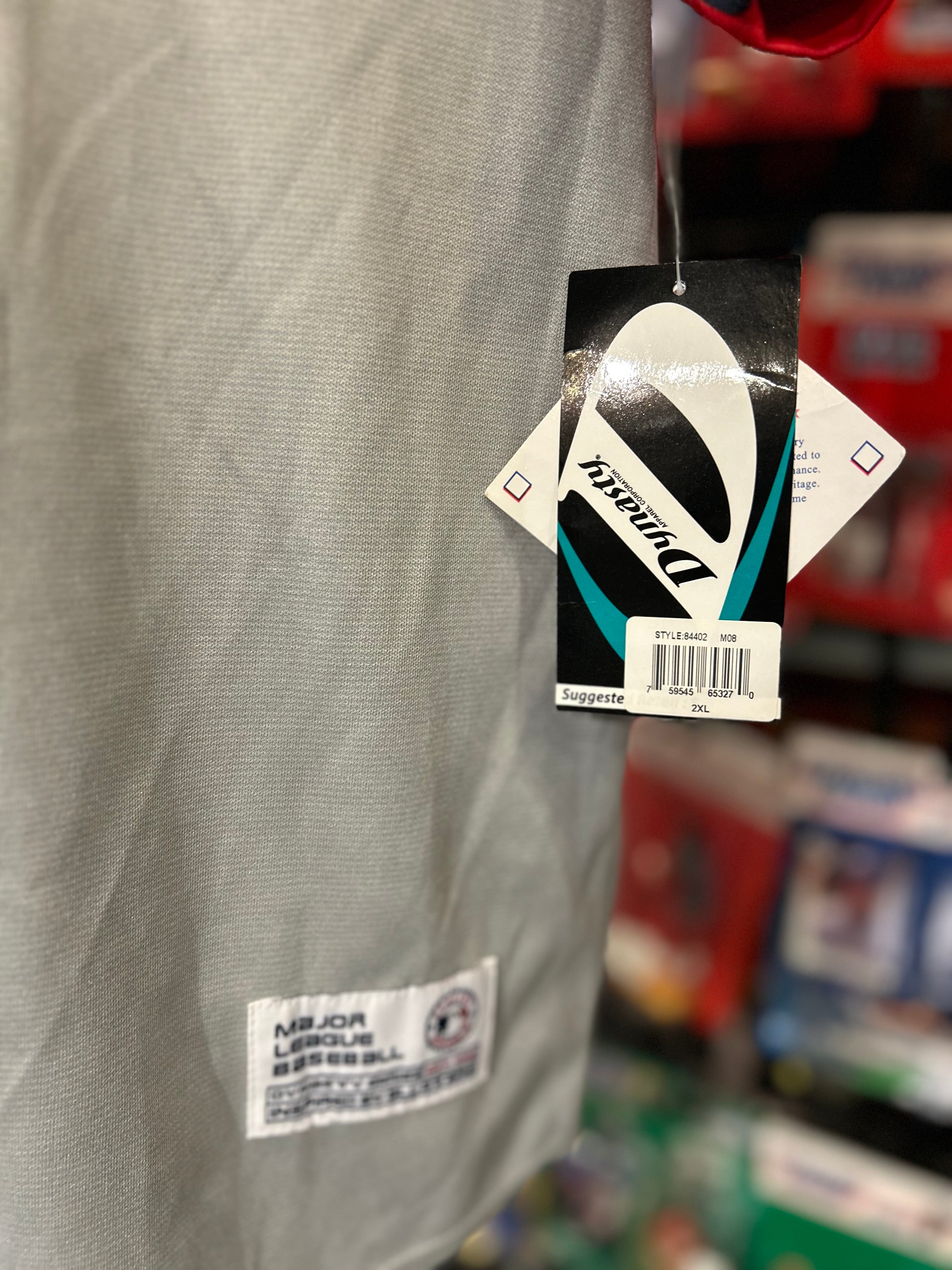 Dynasty MLB Cleveland Indians Baseball Jersey Grey Size 2XL