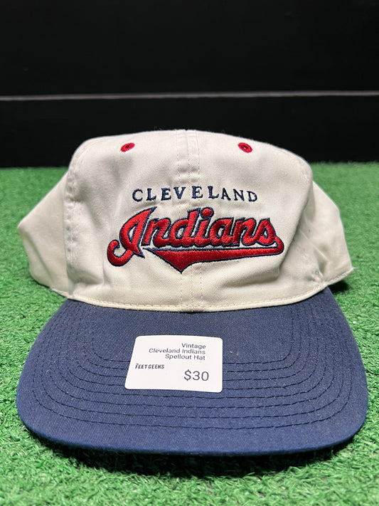 Cleveland Indians Vintage Spellout Hat
