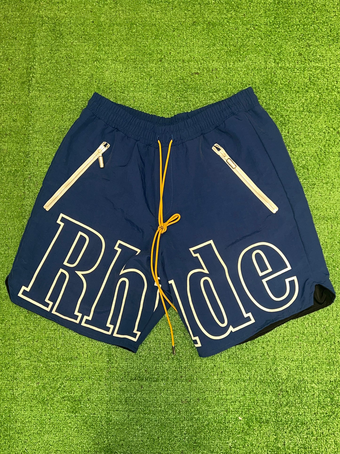 Men’s Rhude Shorts Navy Size Medium Brand New