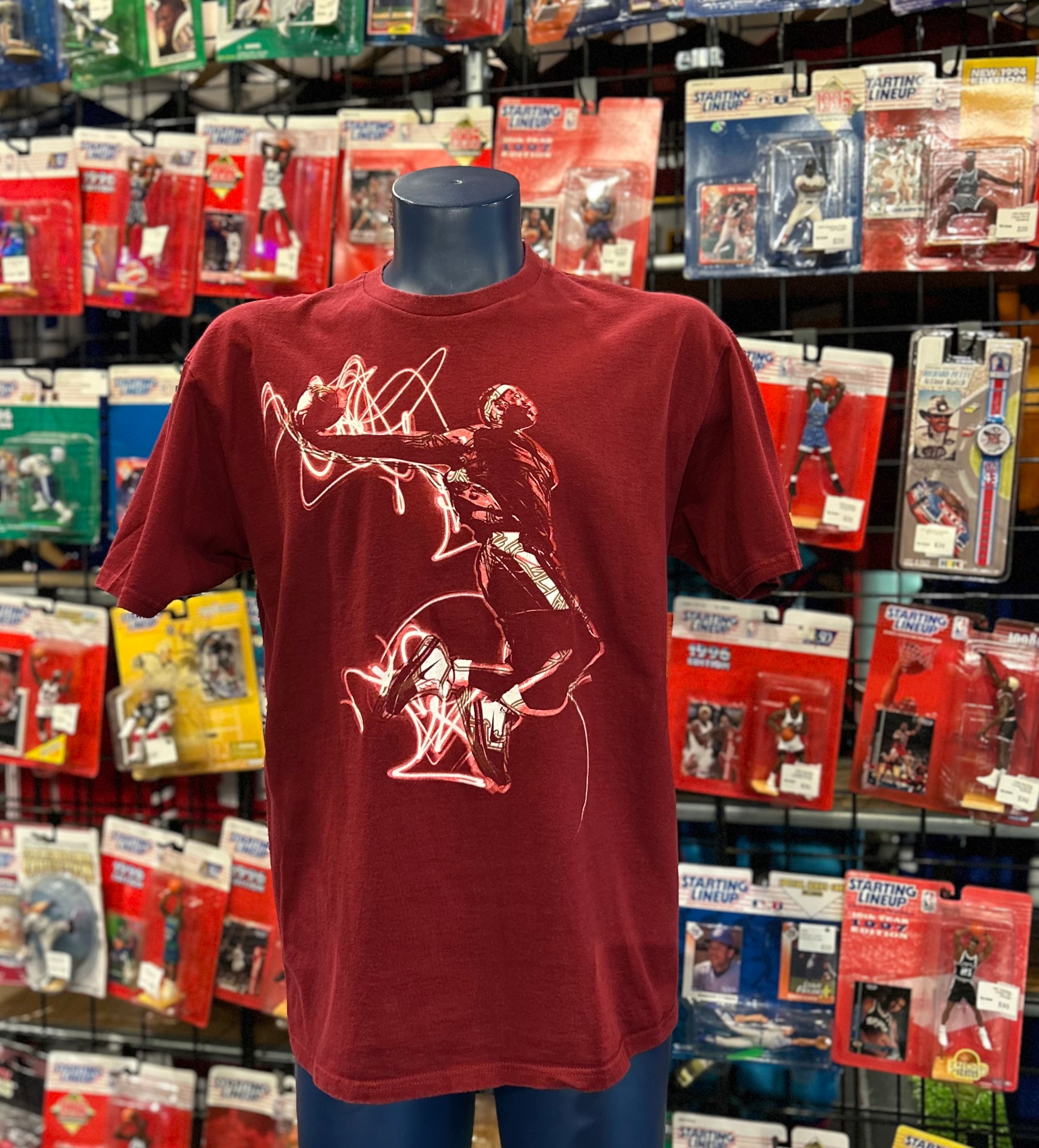Nike LeBron Sketch Slam Dunk T-shirt Size Large