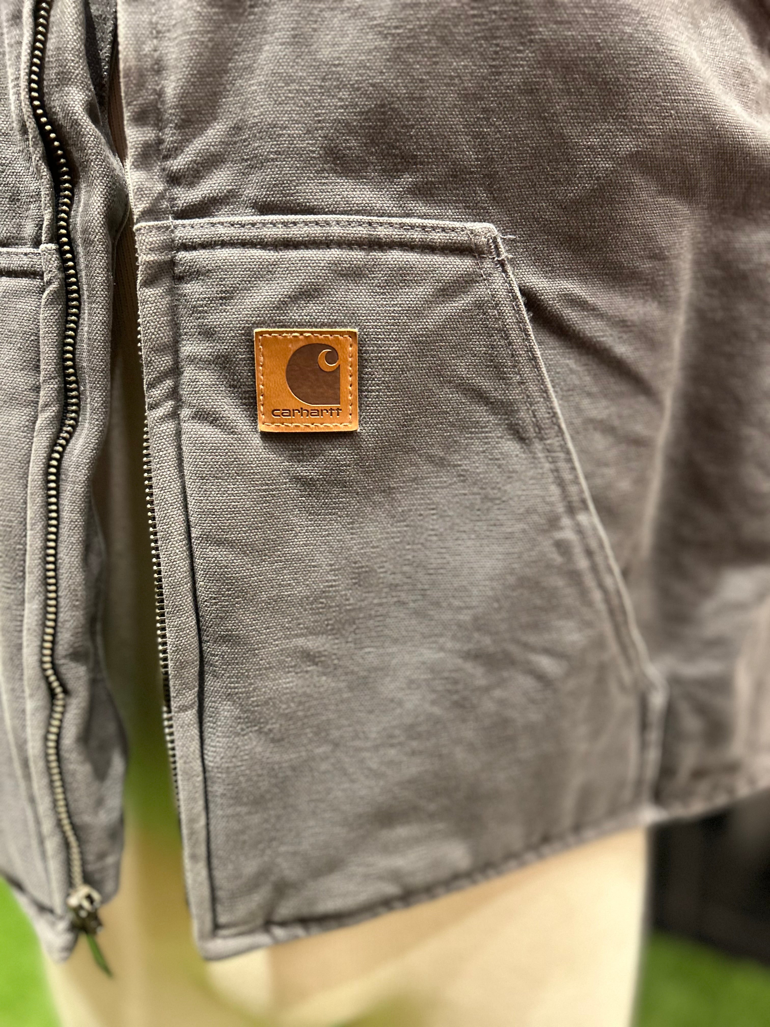 Carhartt Sherpa Lined Vest Grey Size Large Mens