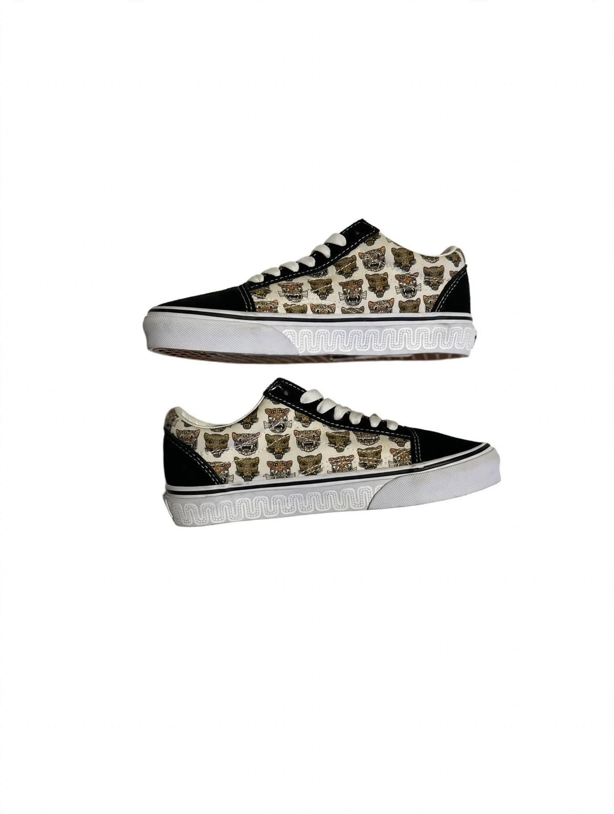 Vans Old Skool Tiger Print Mens 4 Womens 5.5 Desert Snake 507698 NWOT Animal