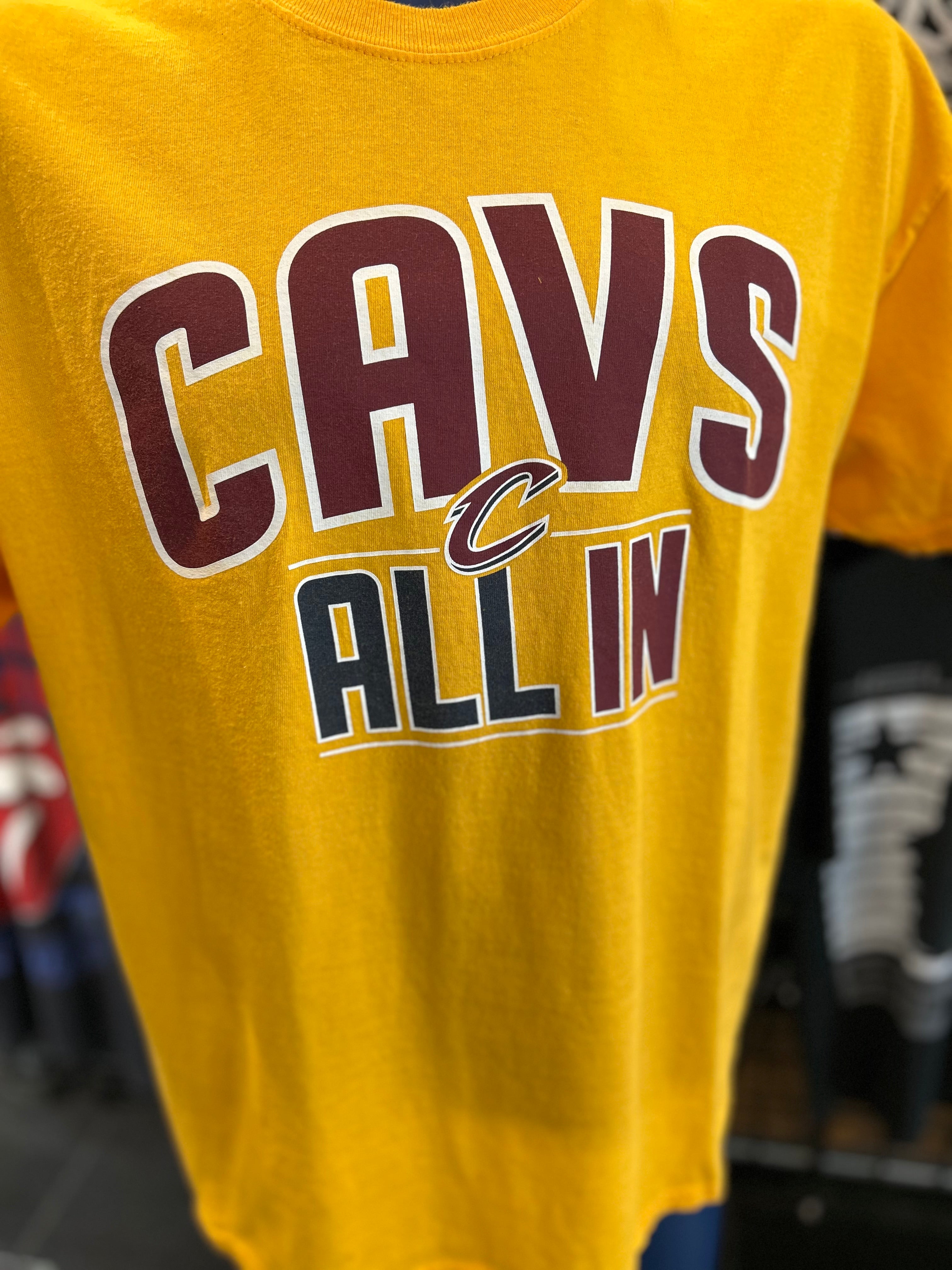 Cleveland Cavs All In Yellow Tee Shirt Size XL
