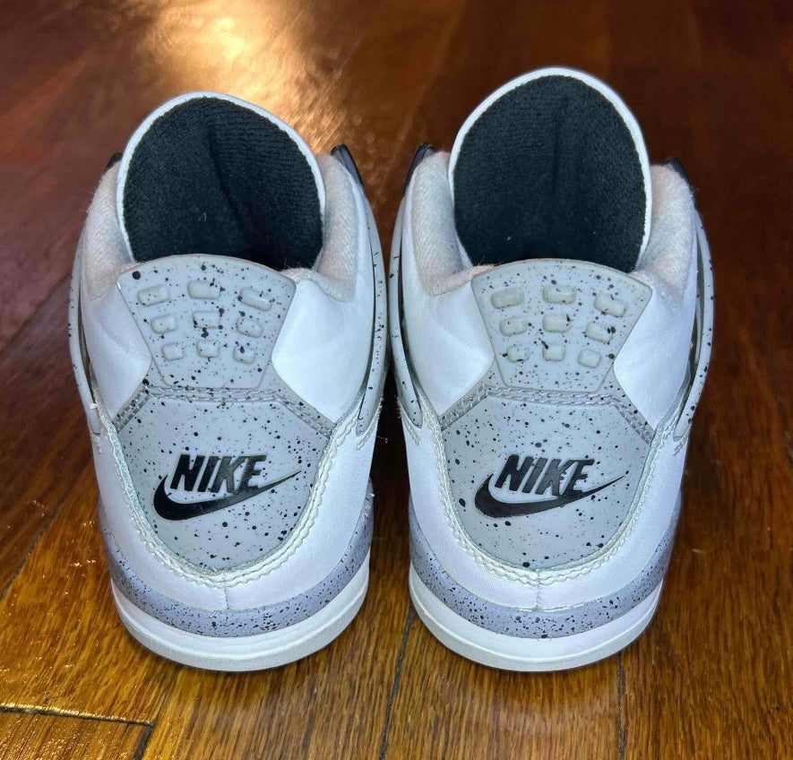 Jordan 4 Retro White Cement 2025 Size 1.5Y Pre School Kids Shoes