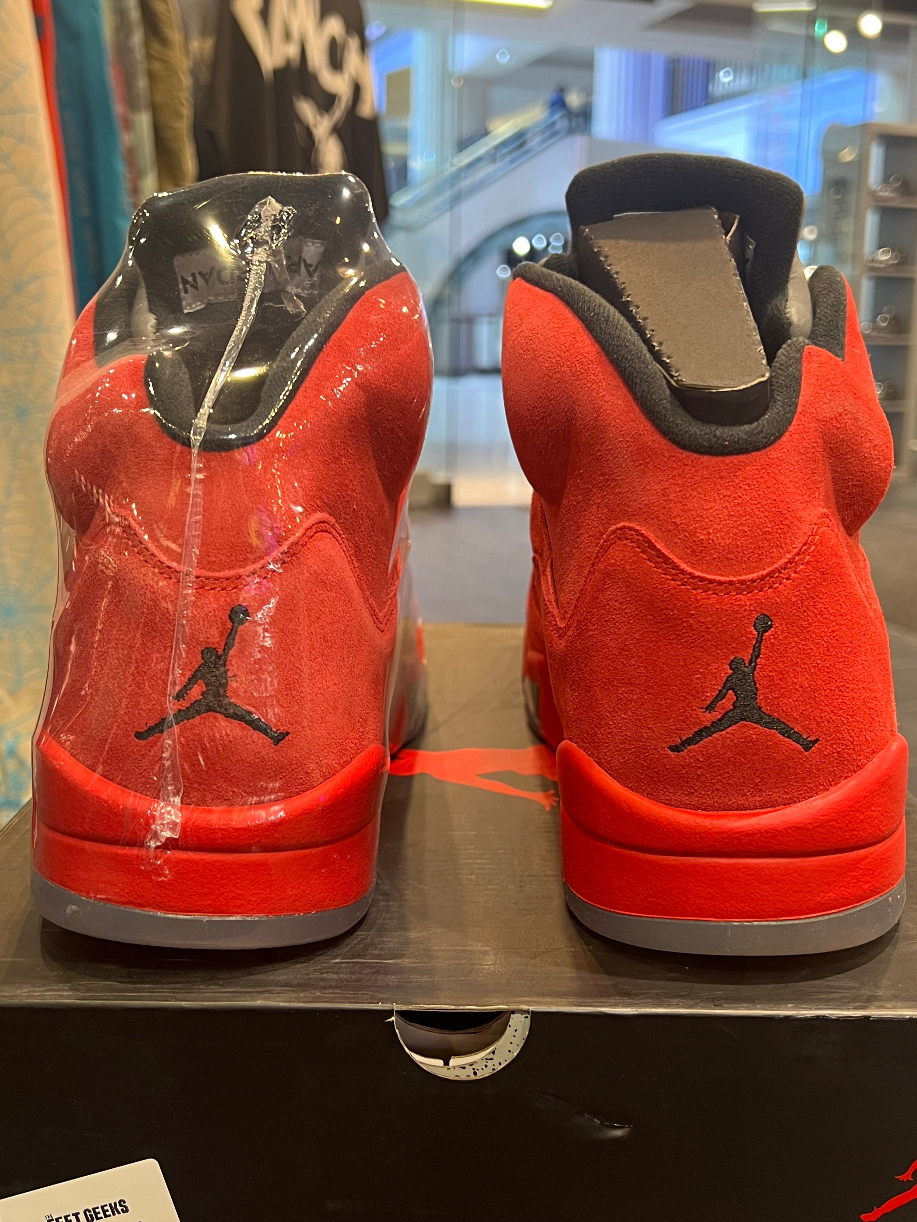 Men’s Air Jordan 5 Red Suede Brand New