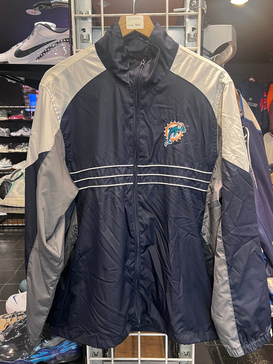 Sports Illustrated Miami Dolphins Zip Up Jacket Size L