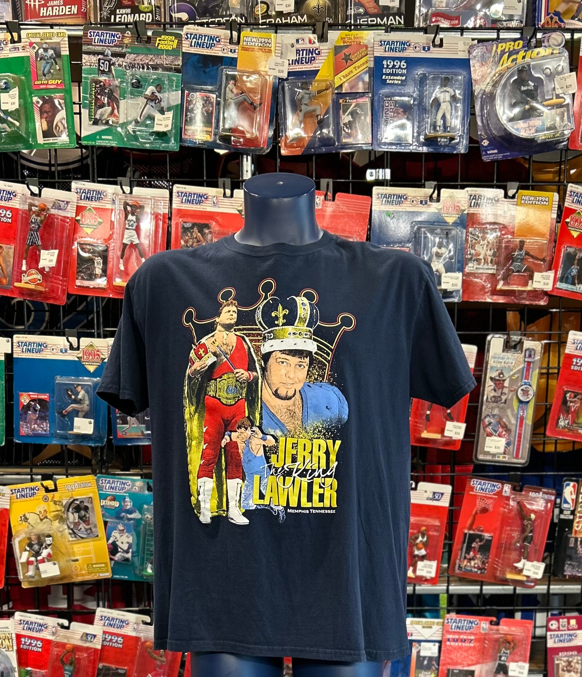 Vintage WWF Jerry the king Lawler wrestling t-shirt