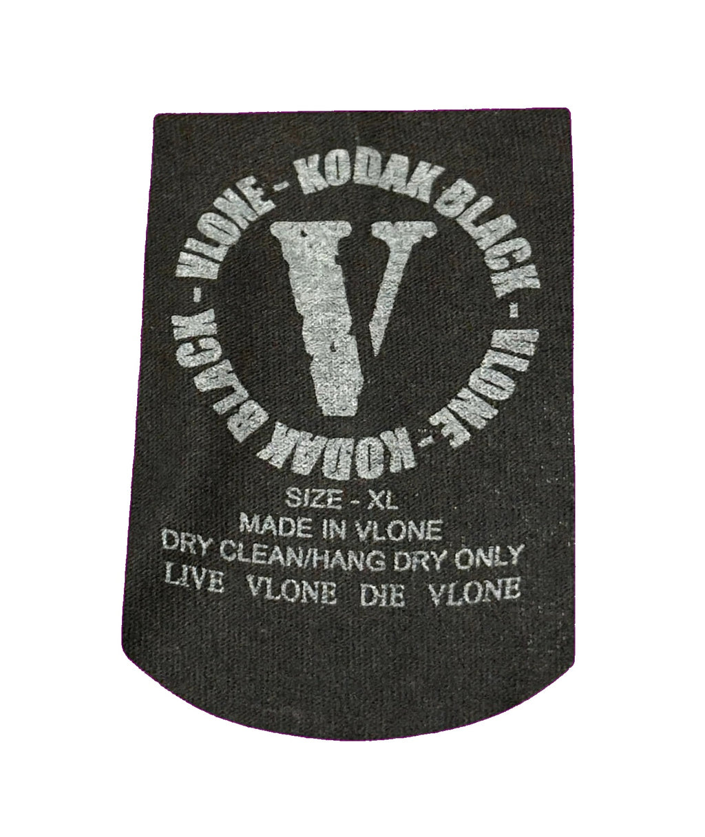 Vlone x Kodak Black Zombie T-Shirt Black XL 1SS210103XKBZ SS21 Brand New DS