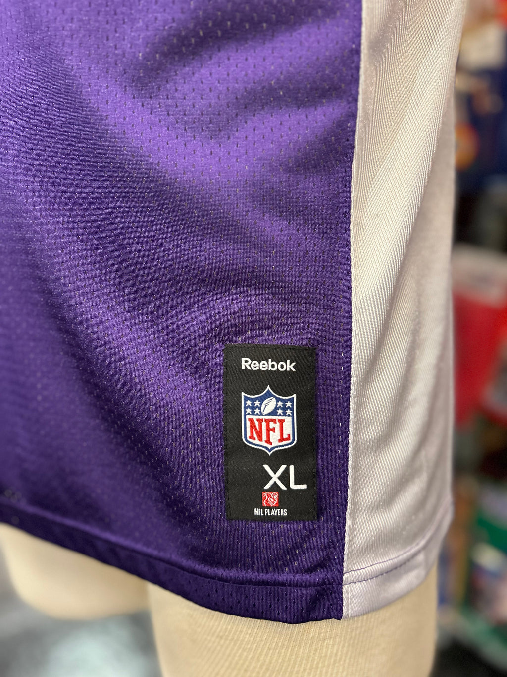 Vintage Reebok NFL Minnesota Vikings #4 Brett Farve Jersey Youth Size XL
