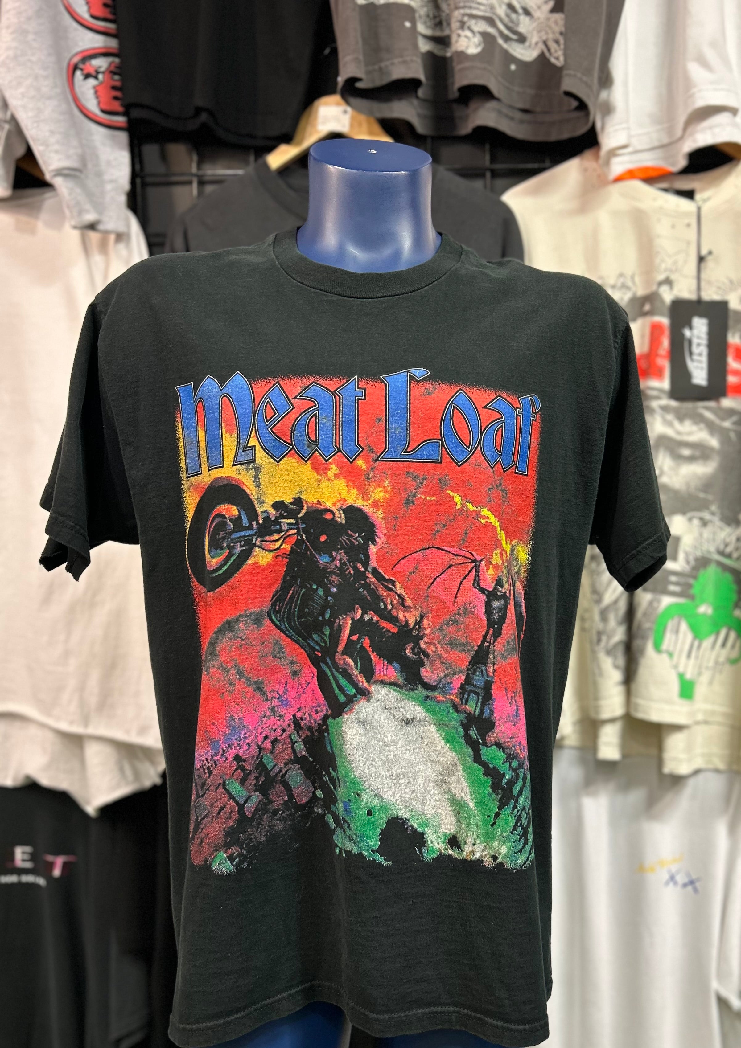 Vintage Meatloaf The Story Teller Tour T-Shirt Size L