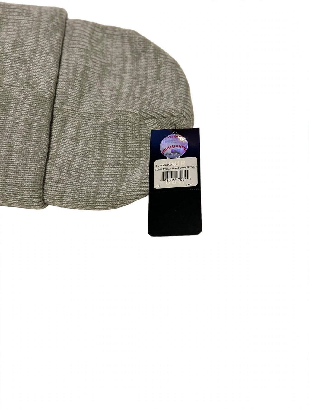 Cleveland Guardians Beanie 47 Brand Brain Freeze Gray Heather NWT OSF