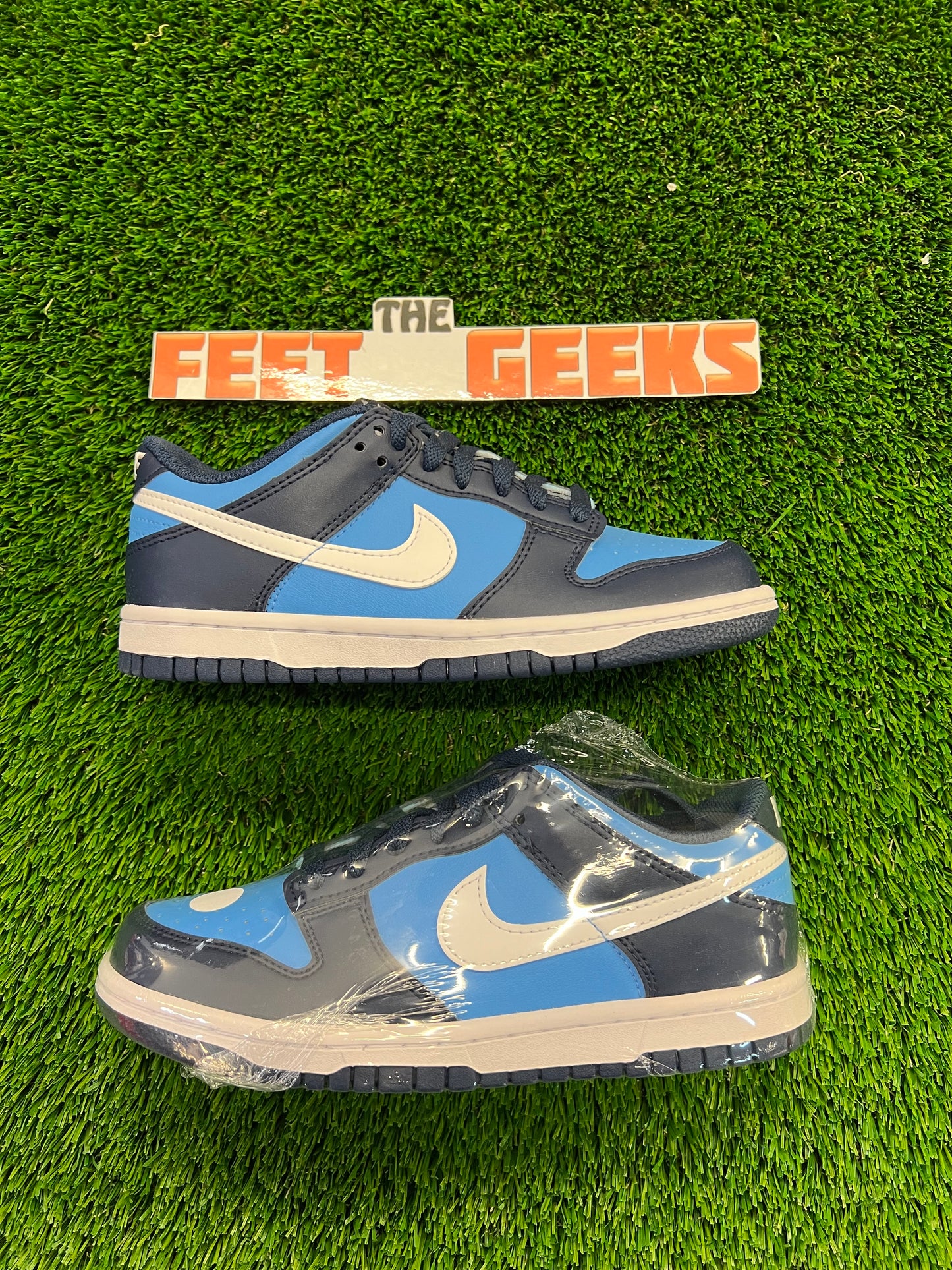 Gradeschool Nike Dunk Low University Blue Size 4.5y Shoes Brand New