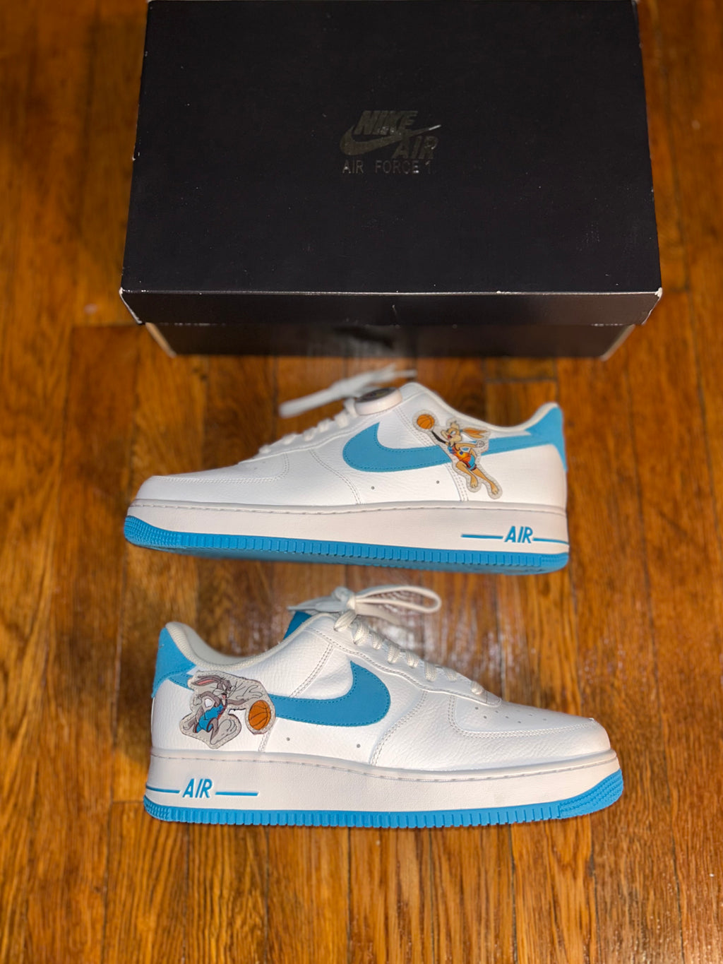 Space Jam Nike Air Force 1 '07 Low Hare Size 12 Men Shoes