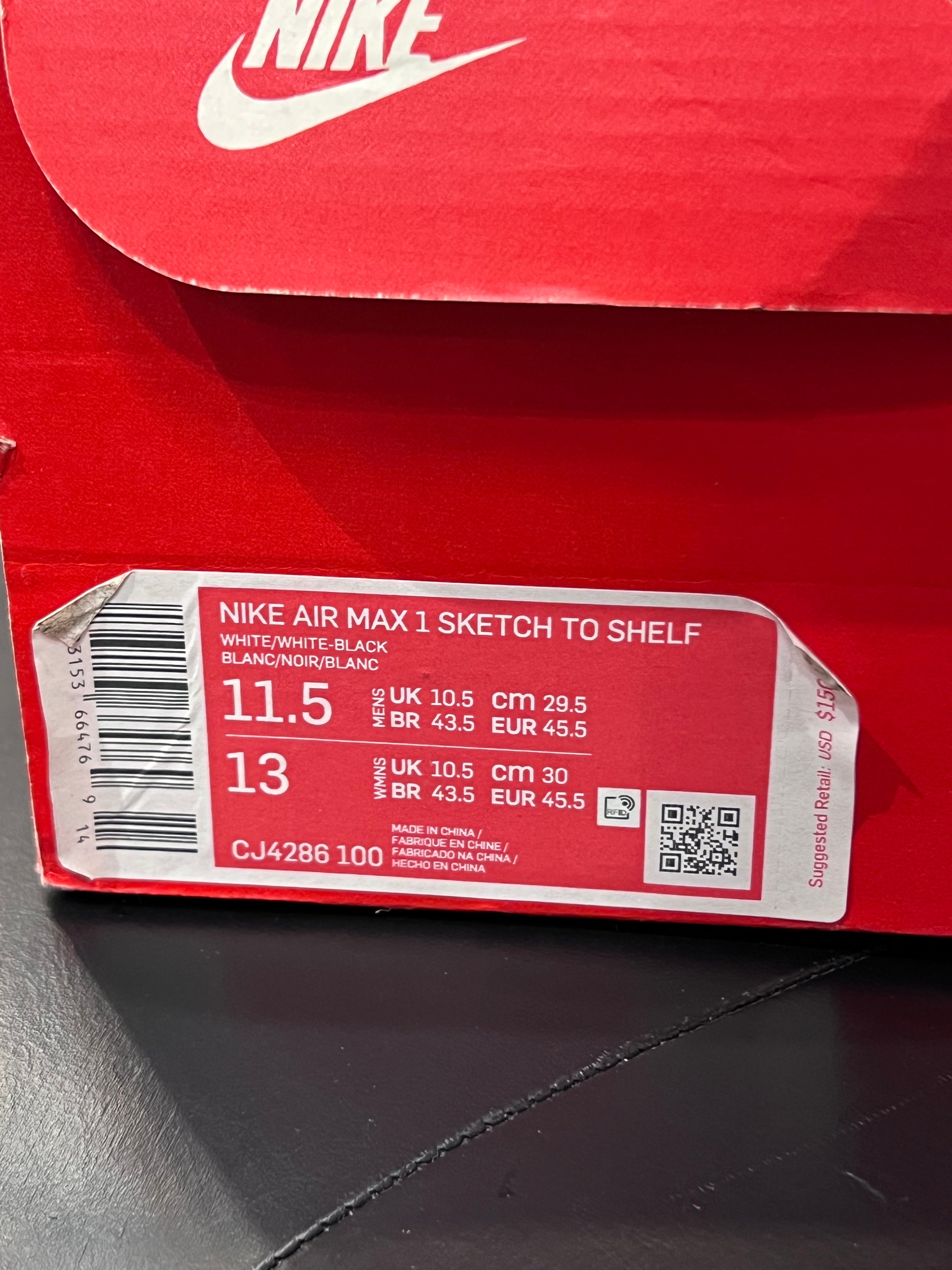 Men’s Air Max 1 Sketch Brand New