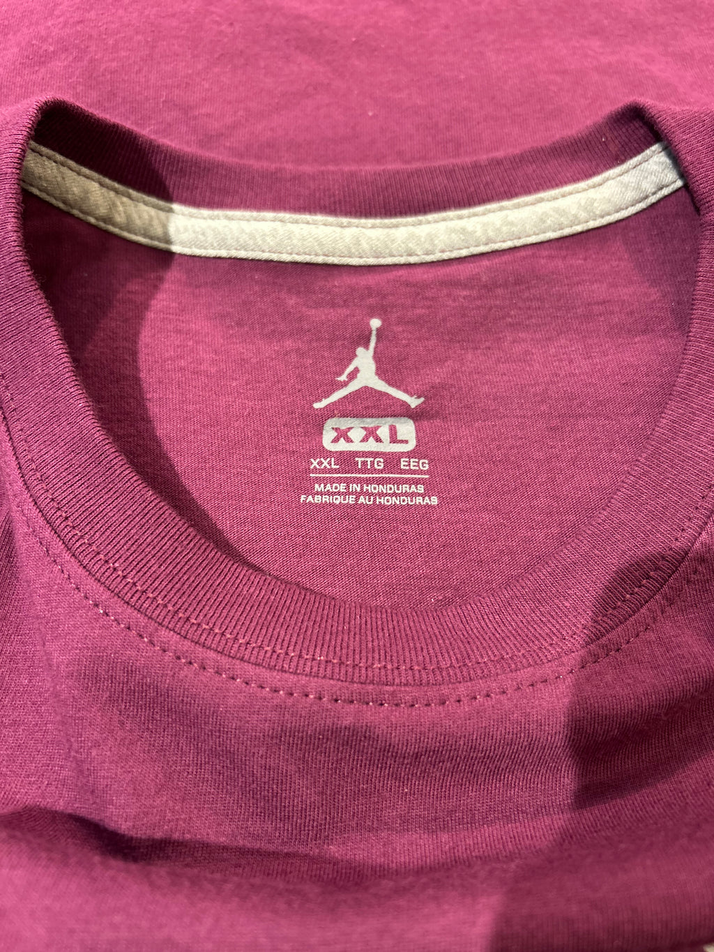 Air Jordan Maroon and Yellow T-shirt Size 2XL