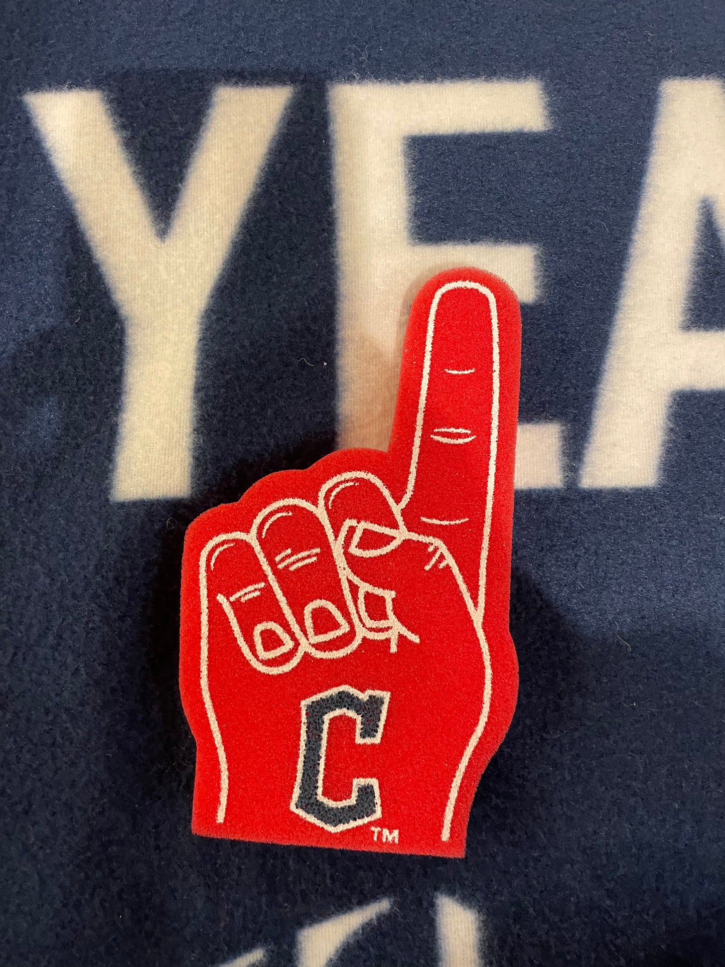 Vintage Cleveland Indians Mini Foam Finger