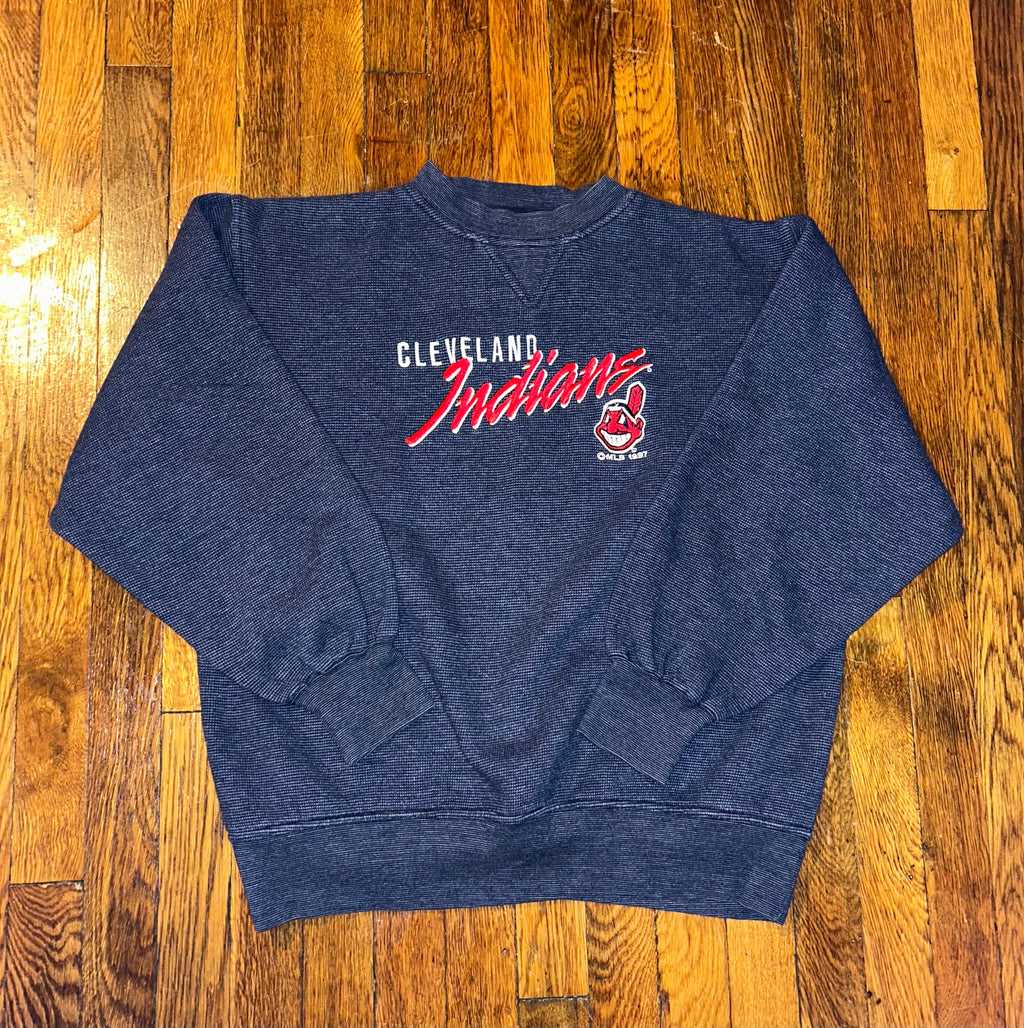 Cleveland Indians Chief Wahoo 1997 Crable Sportswear Crewneck Sweatshirt Size Medium