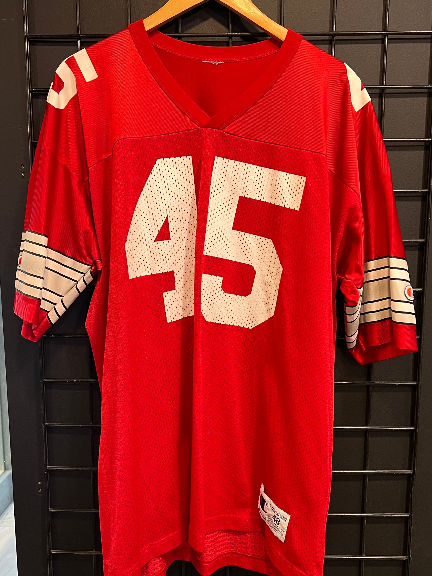 Men’s Champion Ohio State #45 Archie Griffin Jersey Size XL