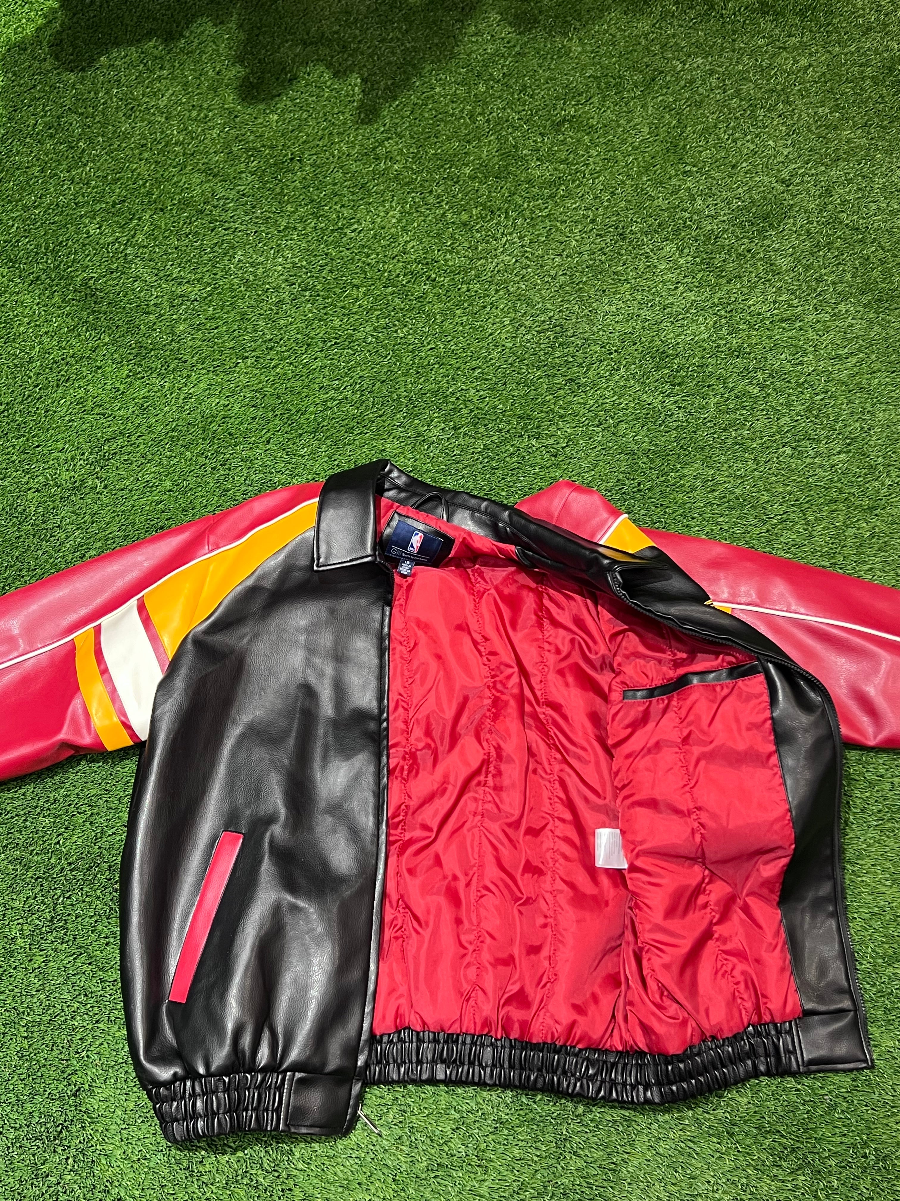 G3 Sports Carl Banks Cleveland Cavaliers Leather Jacket Size L