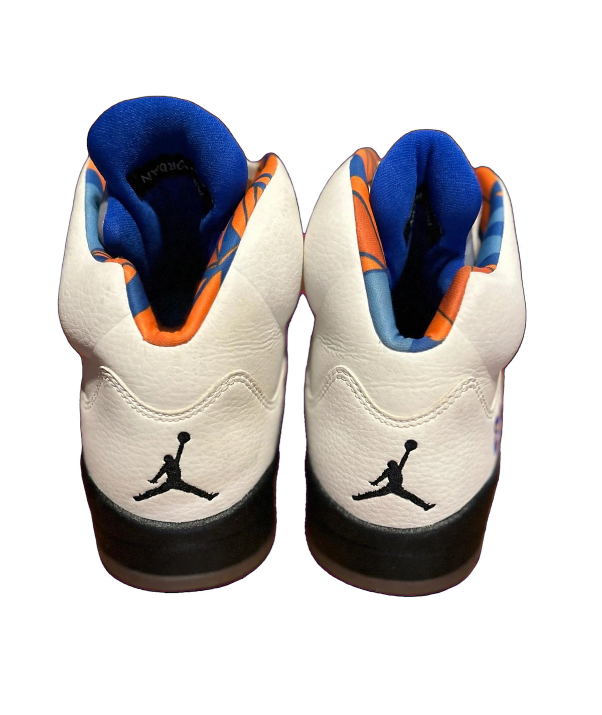 Air Jordan 5 International Flight 136027-148 Sail Orange Blue Size 9