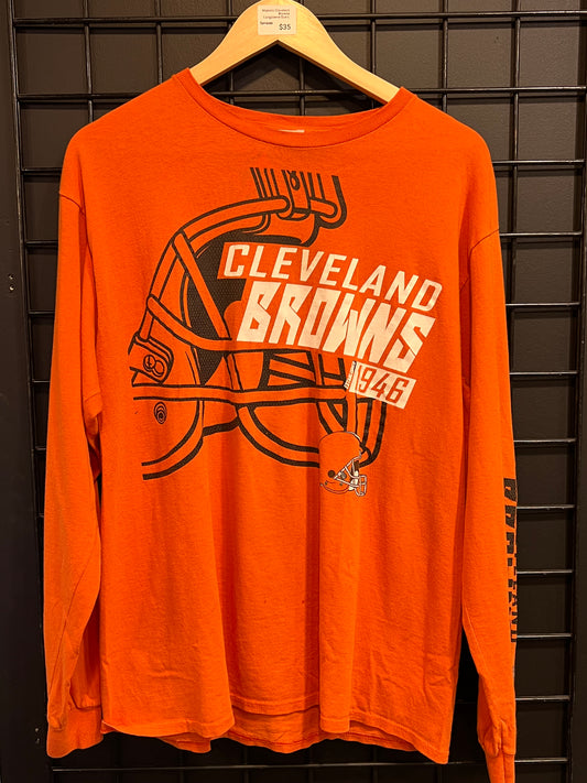 Majestic Cleveland Browns Longsleeve Size L