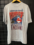 1995 Cleveland Indians AL Champs Tee Size L