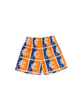 Eric Emanuel Shorts EE Basic Stamp Orange Blue Size S Small Brand New Package