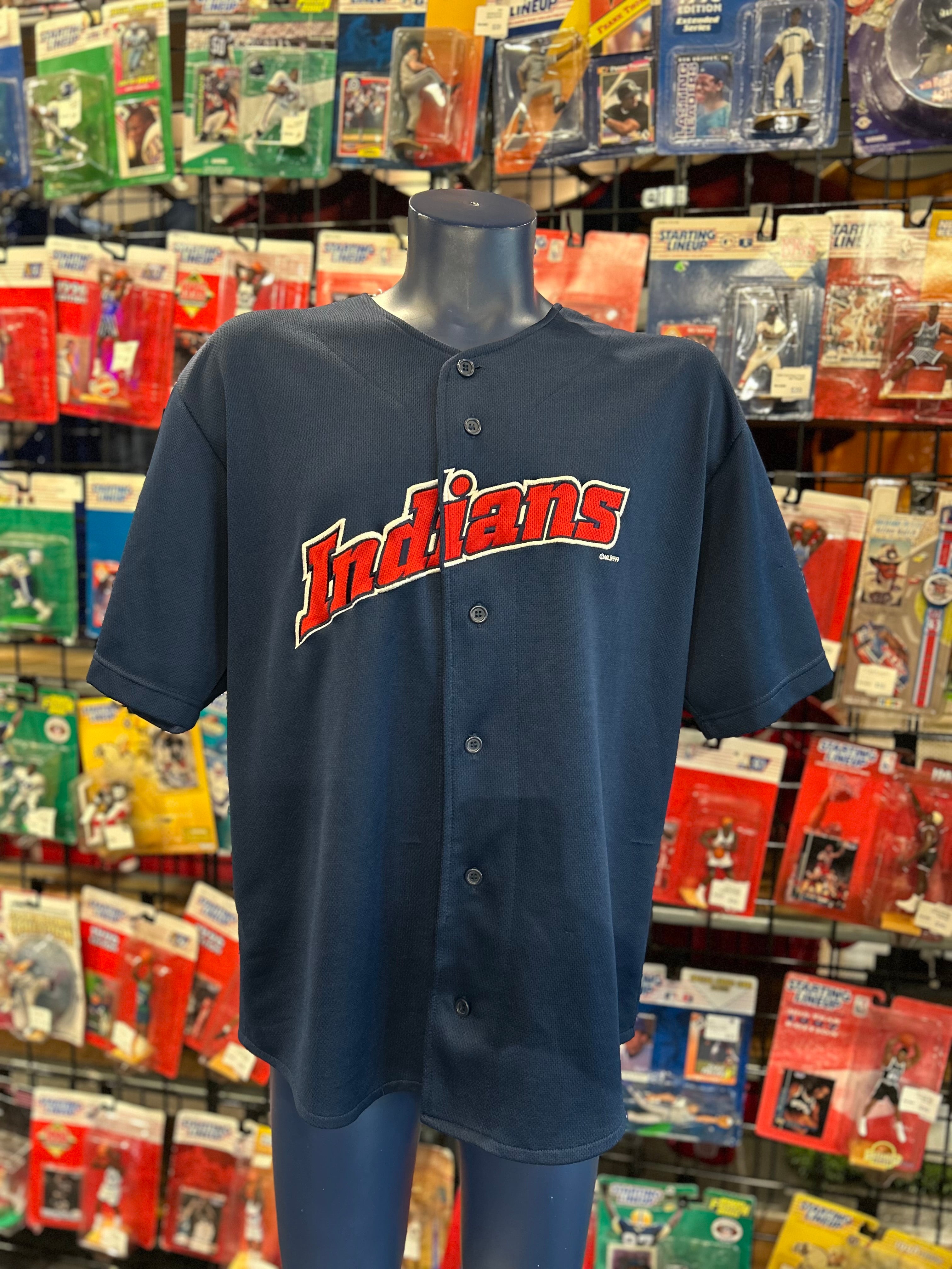 Vintage Cleveland Indians Logo Athletic Kenny Lofton #7 Jersey Size Large