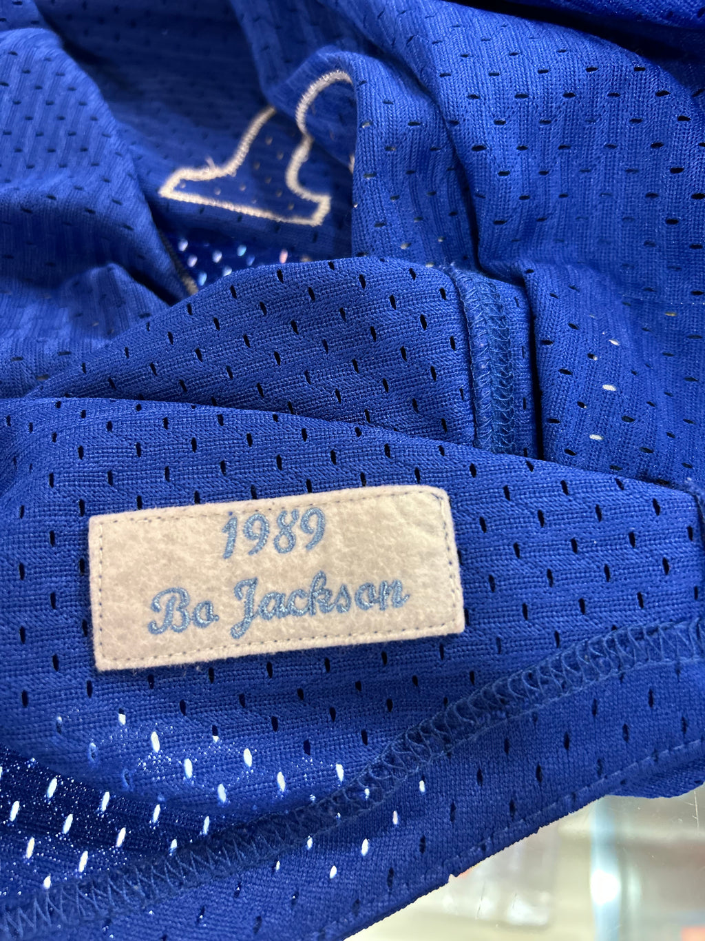 Mitchell and Ness MLB 1989 Kansas City Royals #16 Bo Jackson Jersey Size Large