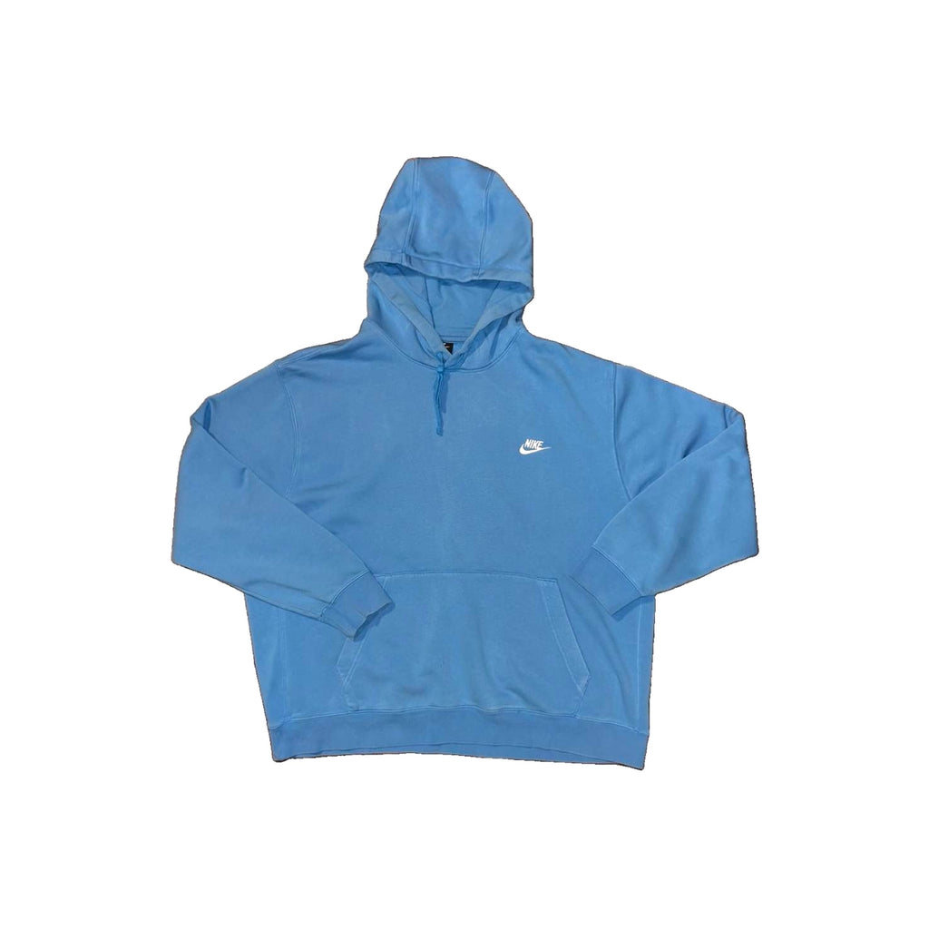 Nike Club Fleece Hoodie Mens 2XL University Blue BV2654-435 Pullover Sweatshirt