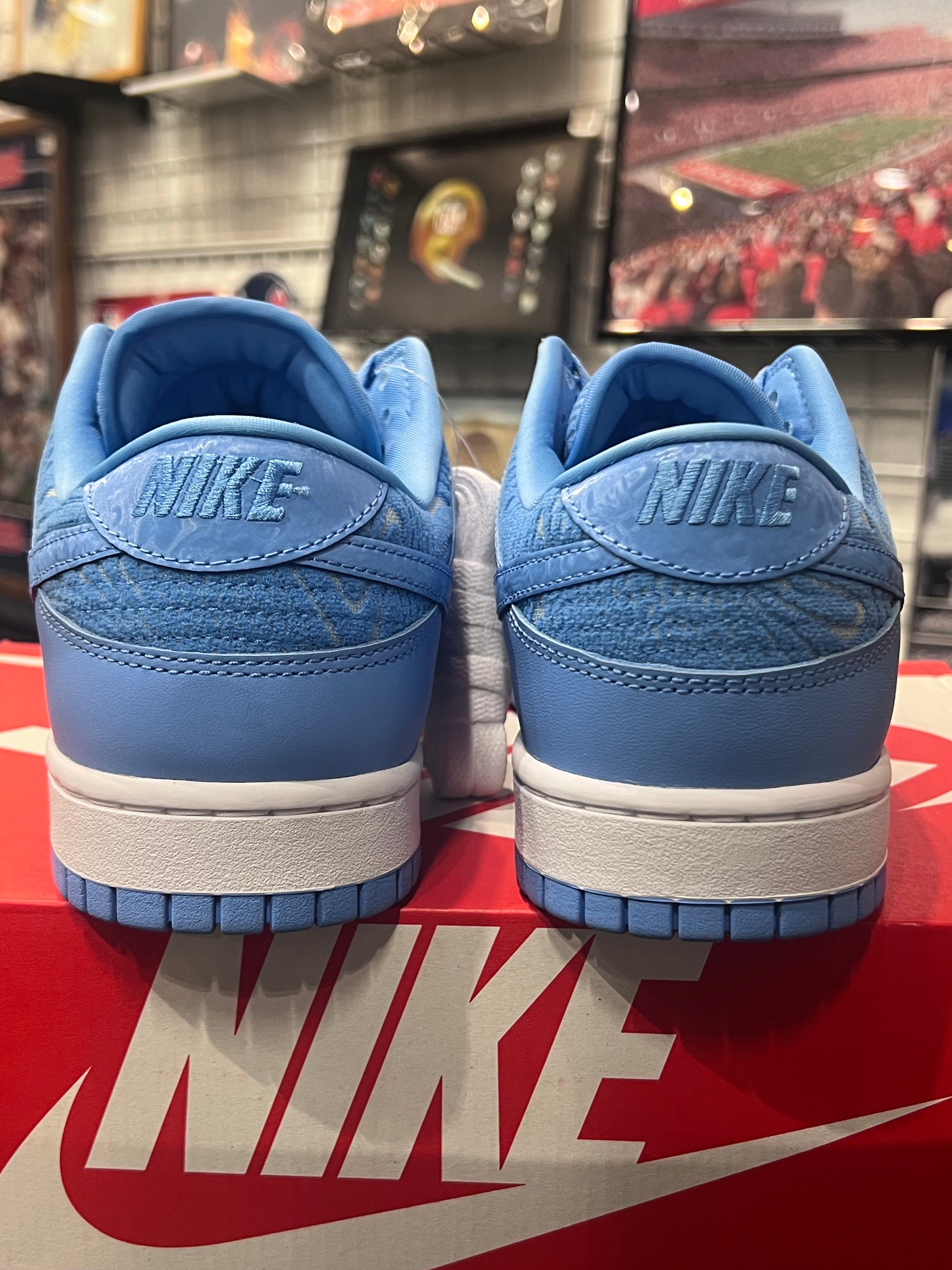 Men’s Nike Dunk Low PRM University Blue Size 11.5 Shoes