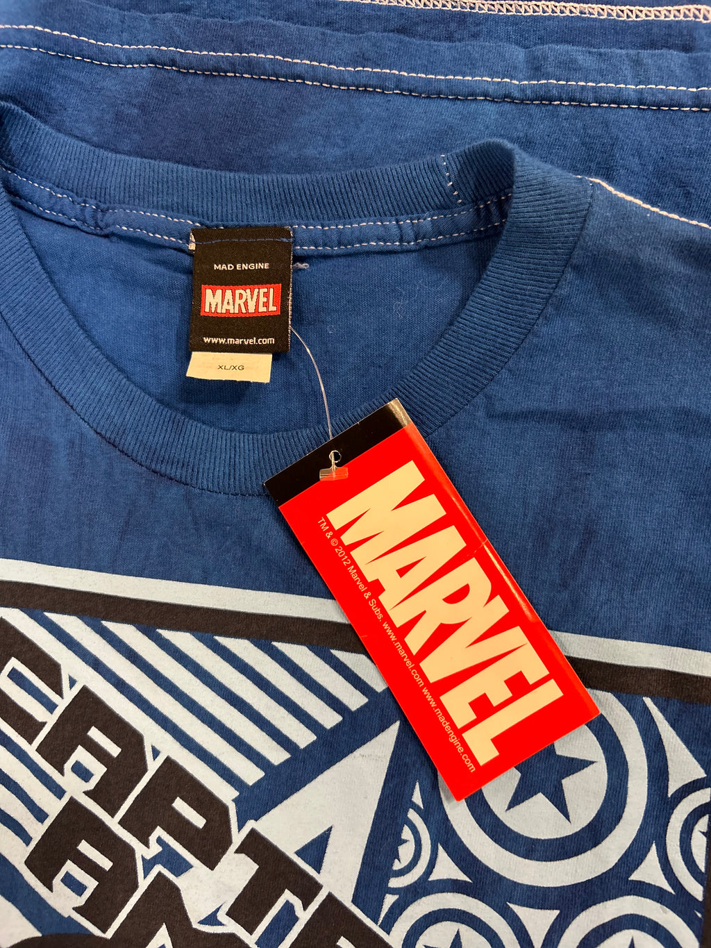 Mad Engine Marvel Captain America Justice Prevails T-Shirt Size XL