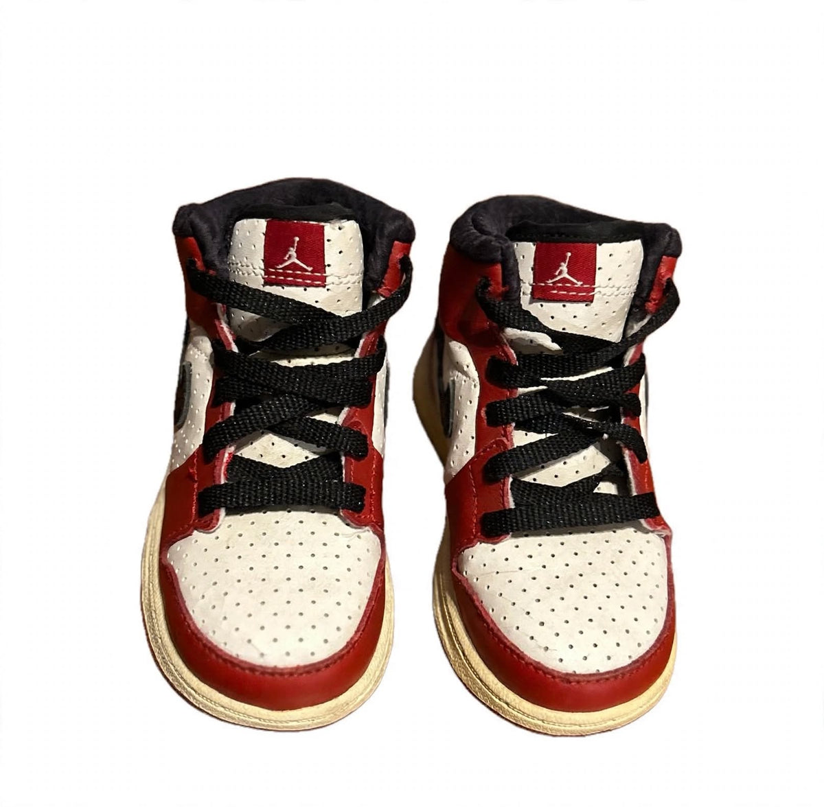 Toddler Jordan 1 Mid Chicago Red White Black 7C Good Used Since 85 Jumpman