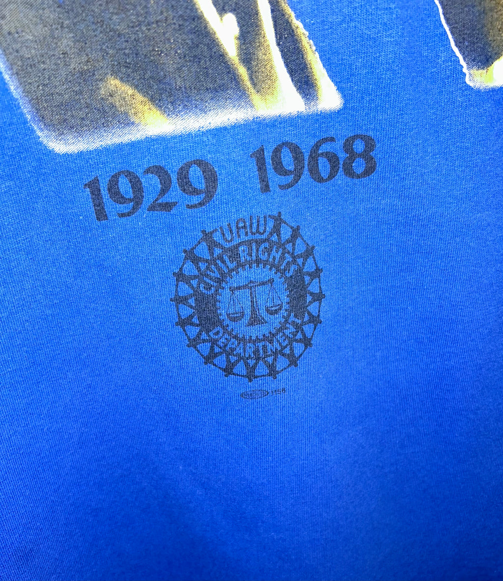 Martin Luther King Jr UAW Civil Rights Department Vintage T Shirt Size 3XL