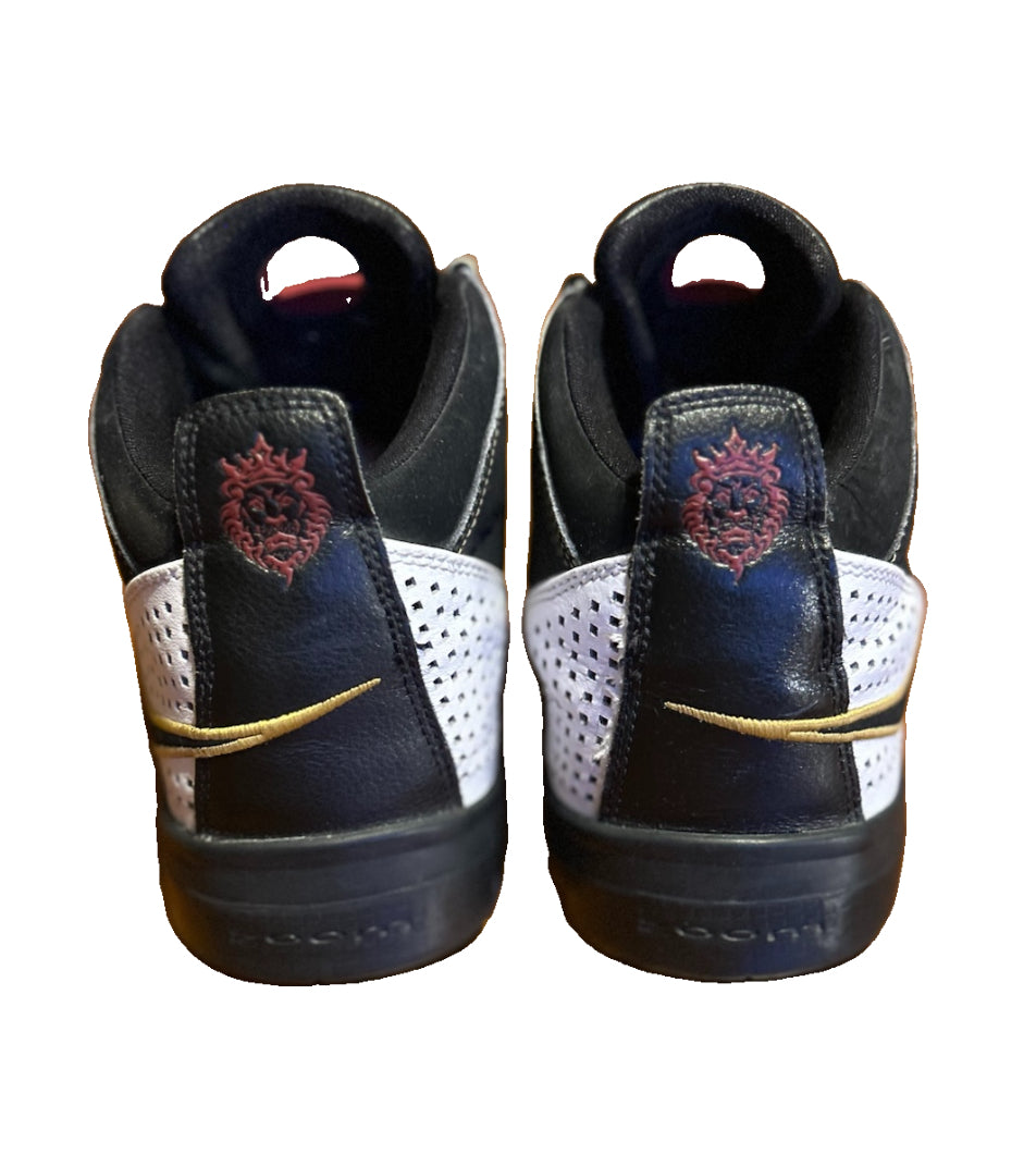 Nike LeBron Soldier 2 GS 6Y 325208-101 Black White Burgundy Gold 2008 Zoom