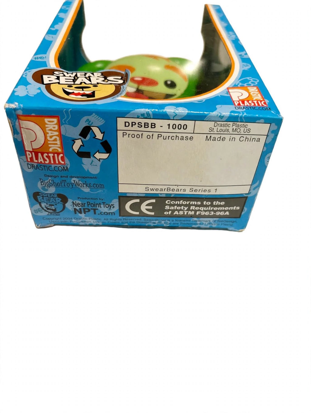 Swear Bears Series 1 Irish Bear Middle Finger 2004 Brand New Sealed Box