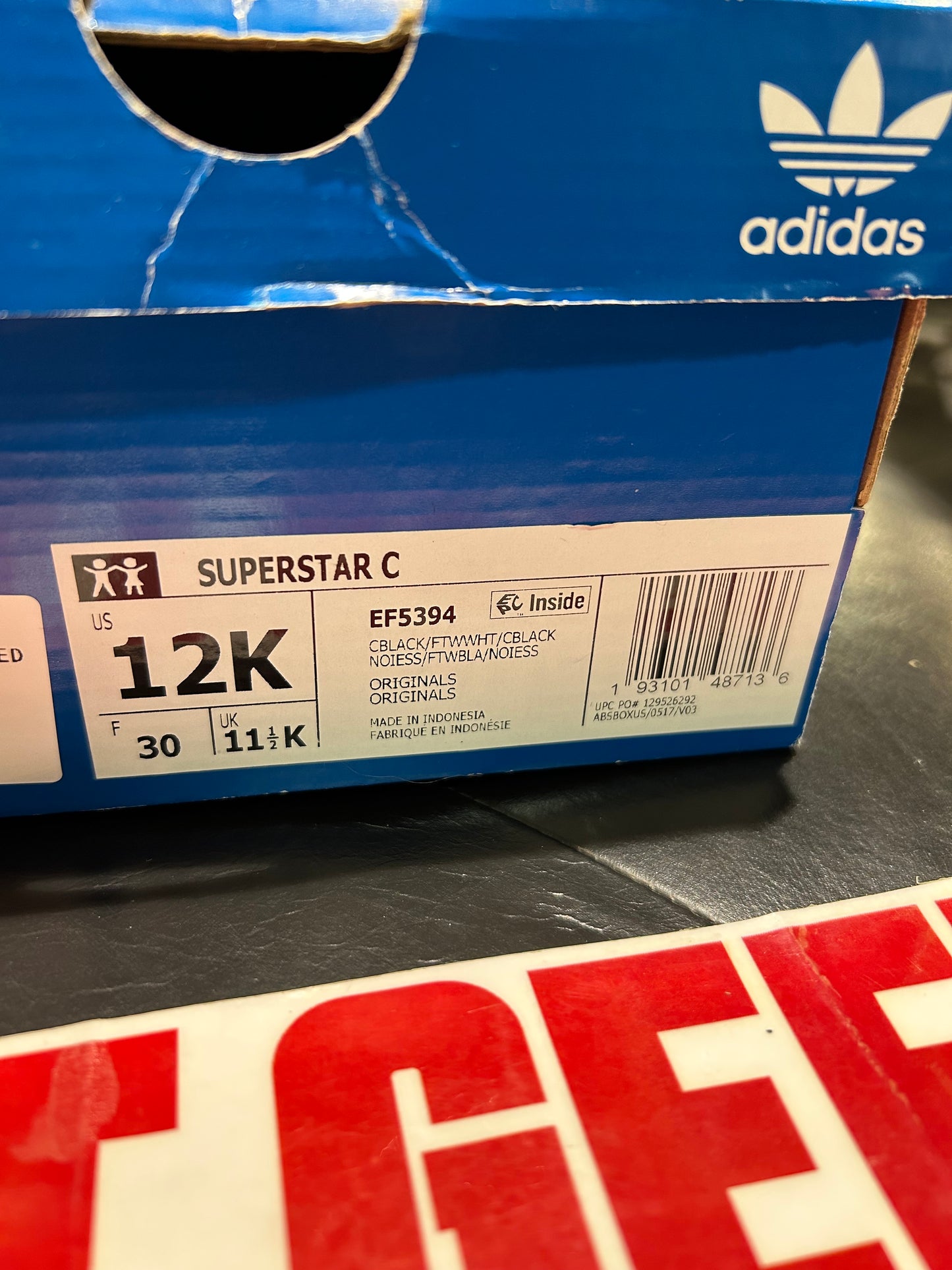 Adidas Superstar size 12C