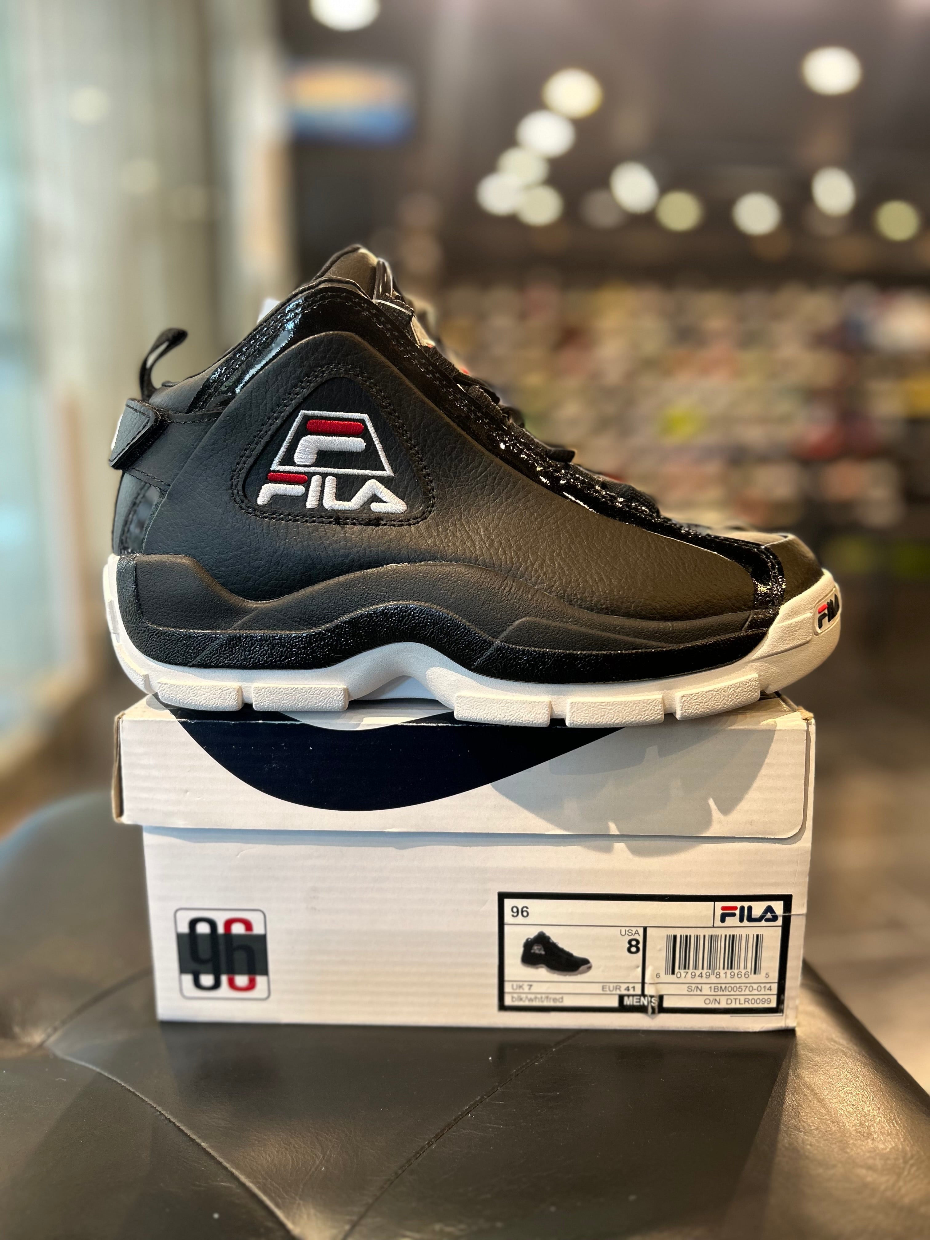 Fila Grant Hill 96 Black Size 8 Men Shoes
