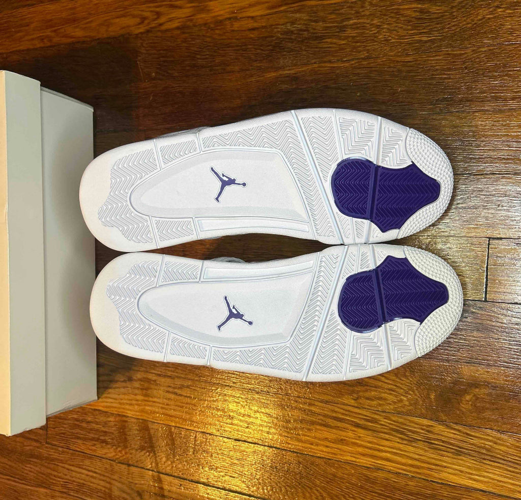Air Jordan 4 Retro Metallic Purple Size 13 Men Shoes