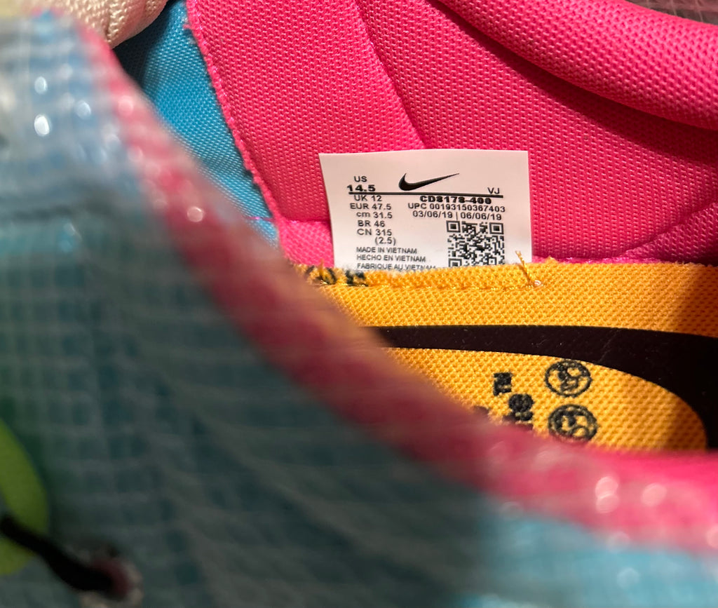 Off-White x Nike Vapor Street Polarized Blue CD8178-400 Size 13 Men 14.5 Women NEW No Box Virgil Abloh 2019