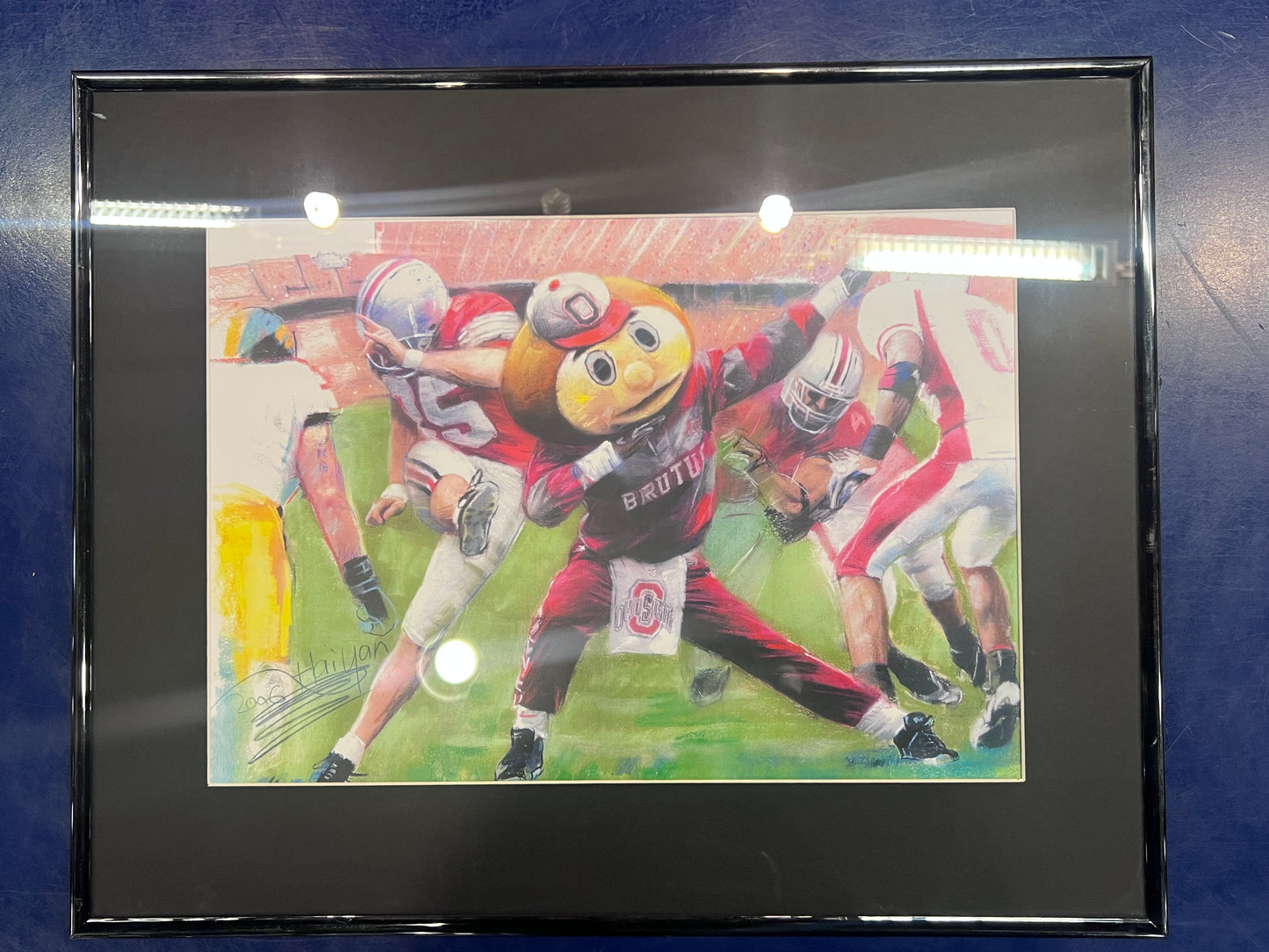 Ohio State Brutus Buckeye Framed Poster