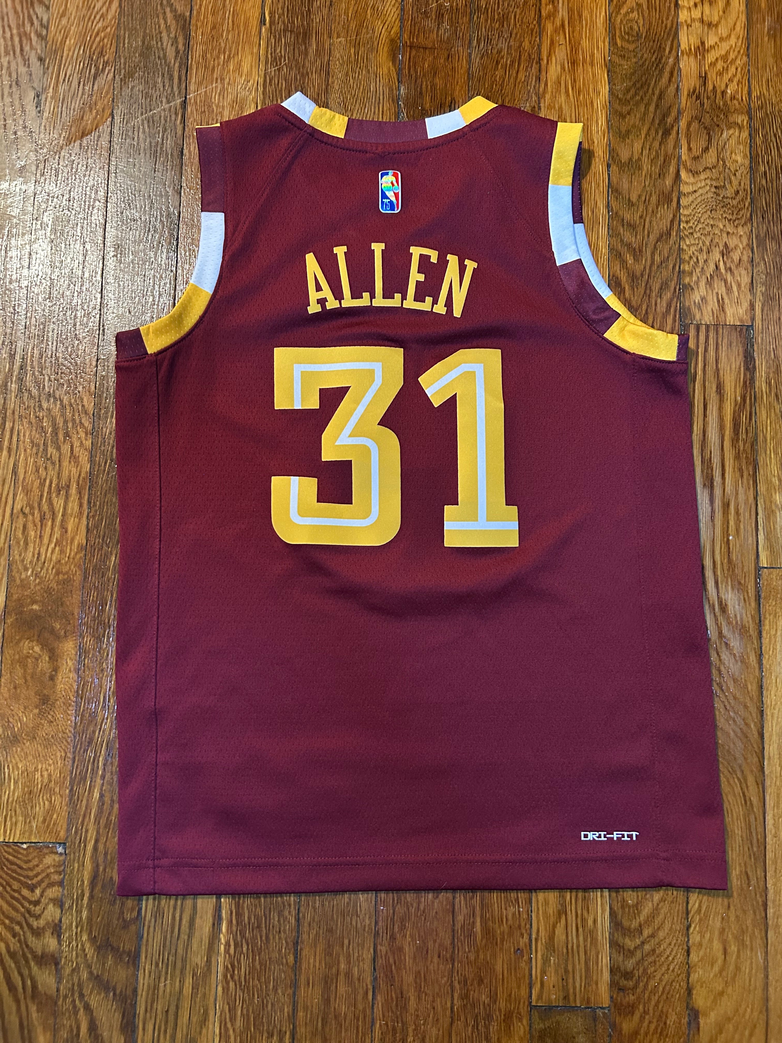 Nike Jarrett Allen Cleveland Cavaliers City Edition Swingman Jersey Youth Size Medium