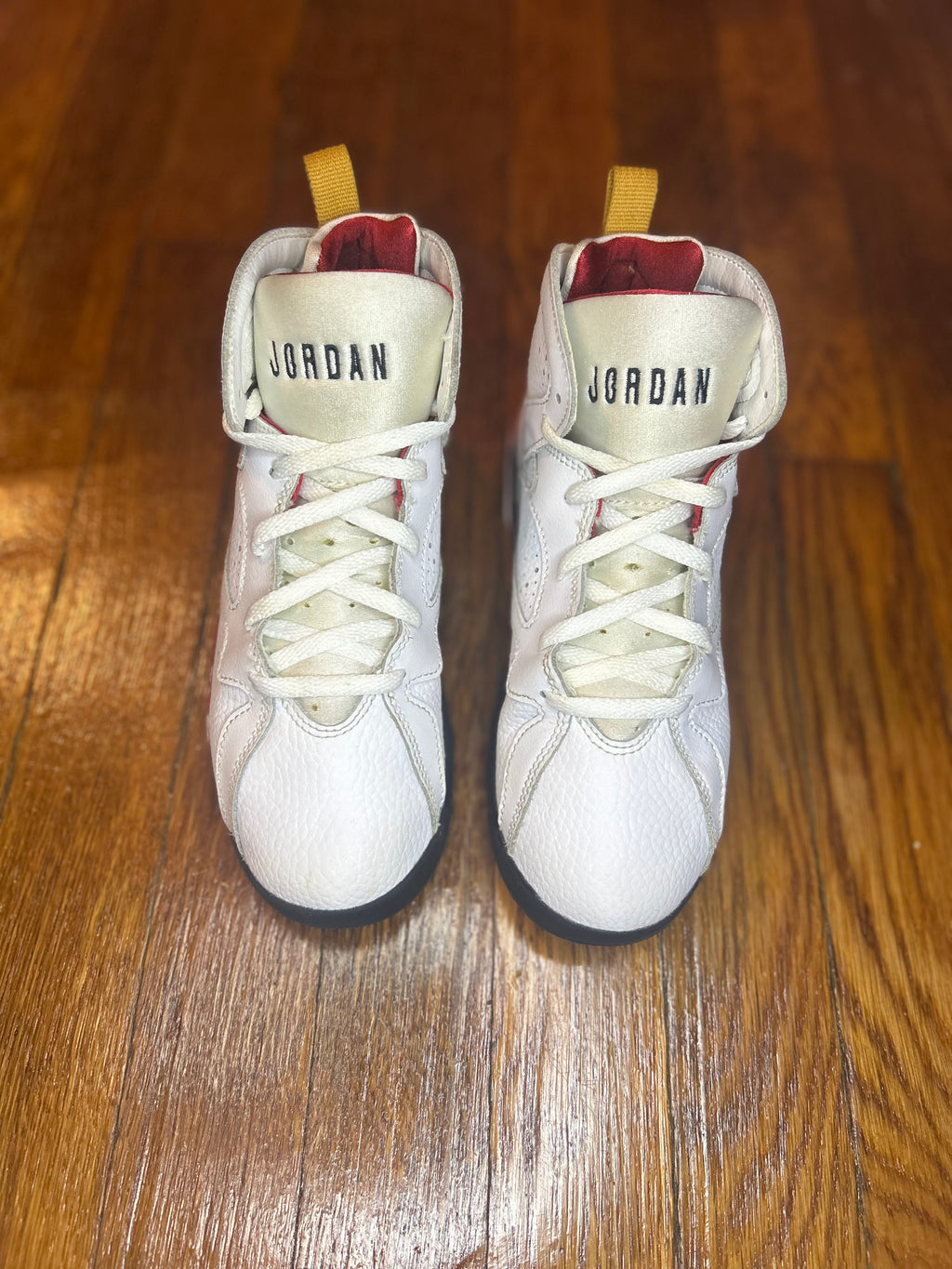 Jordan 7 Retro Cardinal Size 3Y PS Boys Shoes
