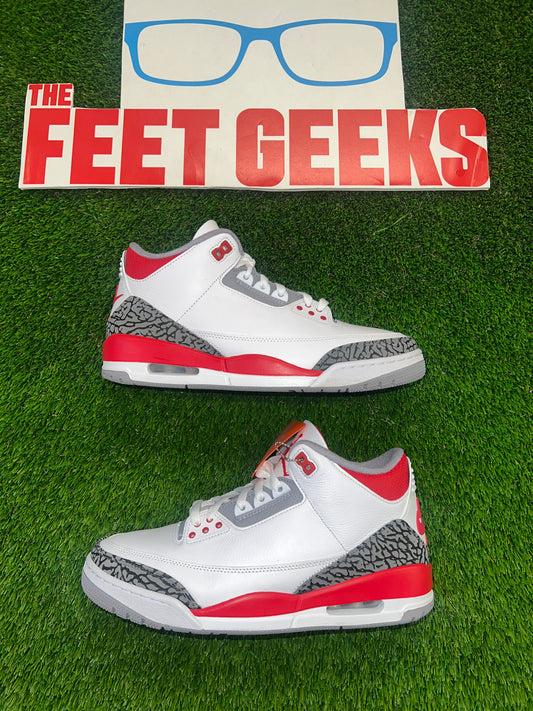 Men’s Air Jordan 3 Fire Red Size 10 Shoes Pre-Owned