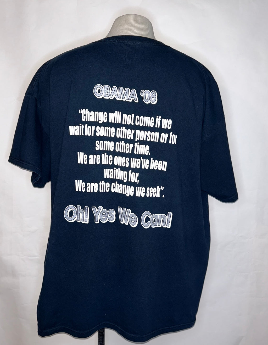 Martin Luther King Barack Obama The Change T Shirt 2008 Size 3XL
