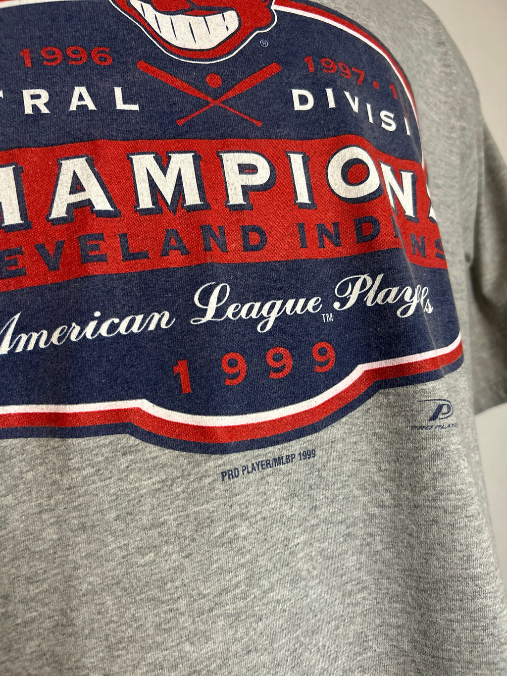 Cleveland Indians AL Central Champions 1999 T Shirt Size XL