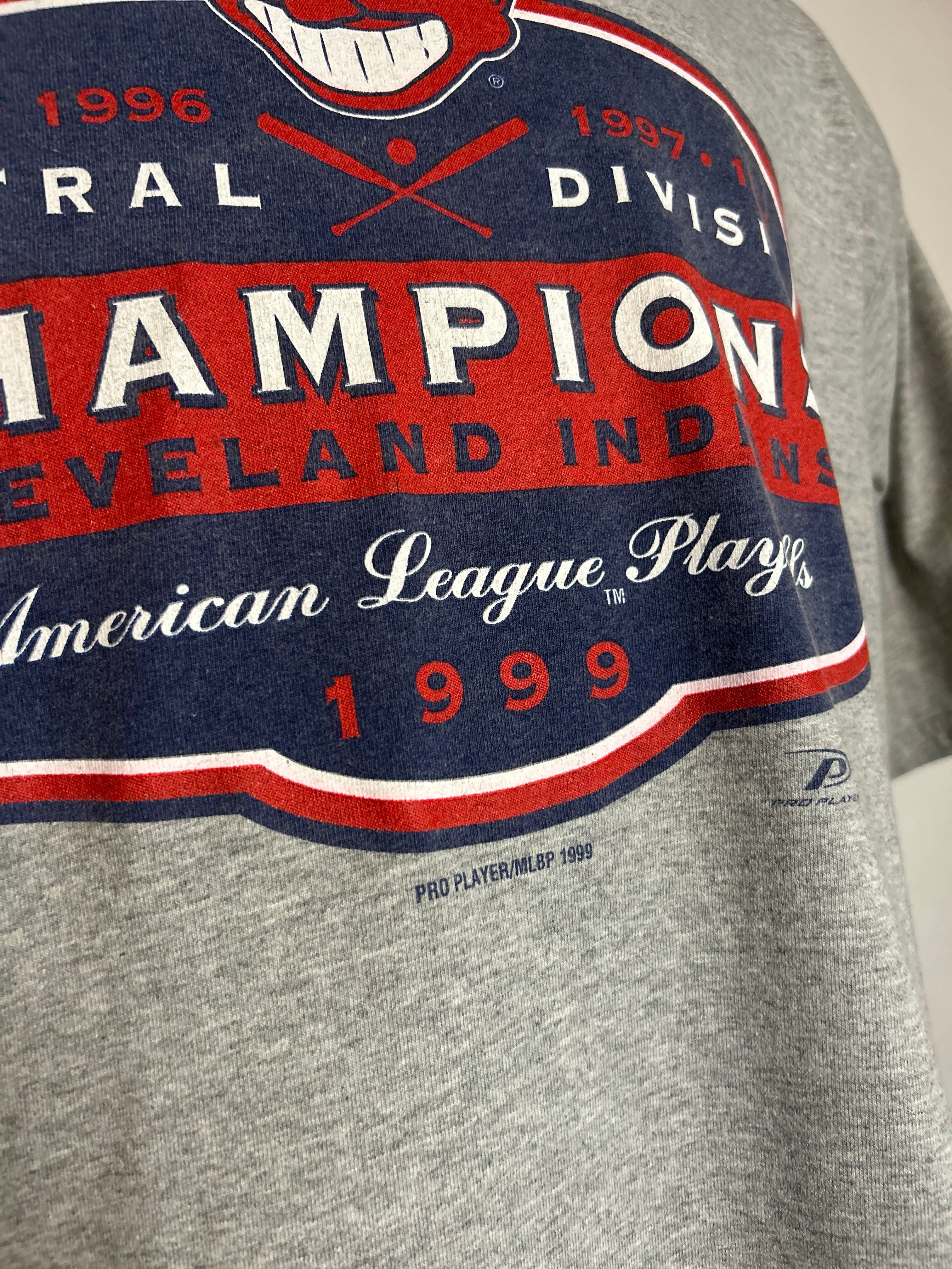 Cleveland Indians AL Central Champions 1999 T Shirt Size XL